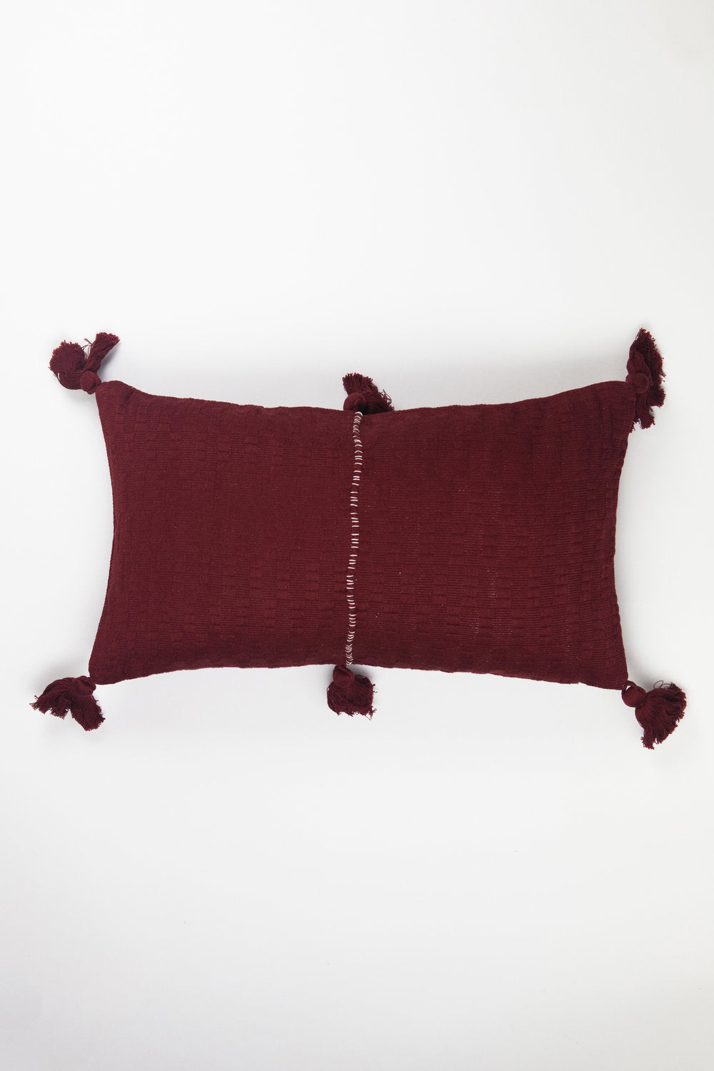 Antigua Pillow (Burgundy Stripe)