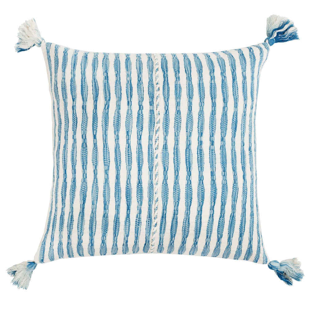 Antigua Pillow (Natural Faded Indigo)