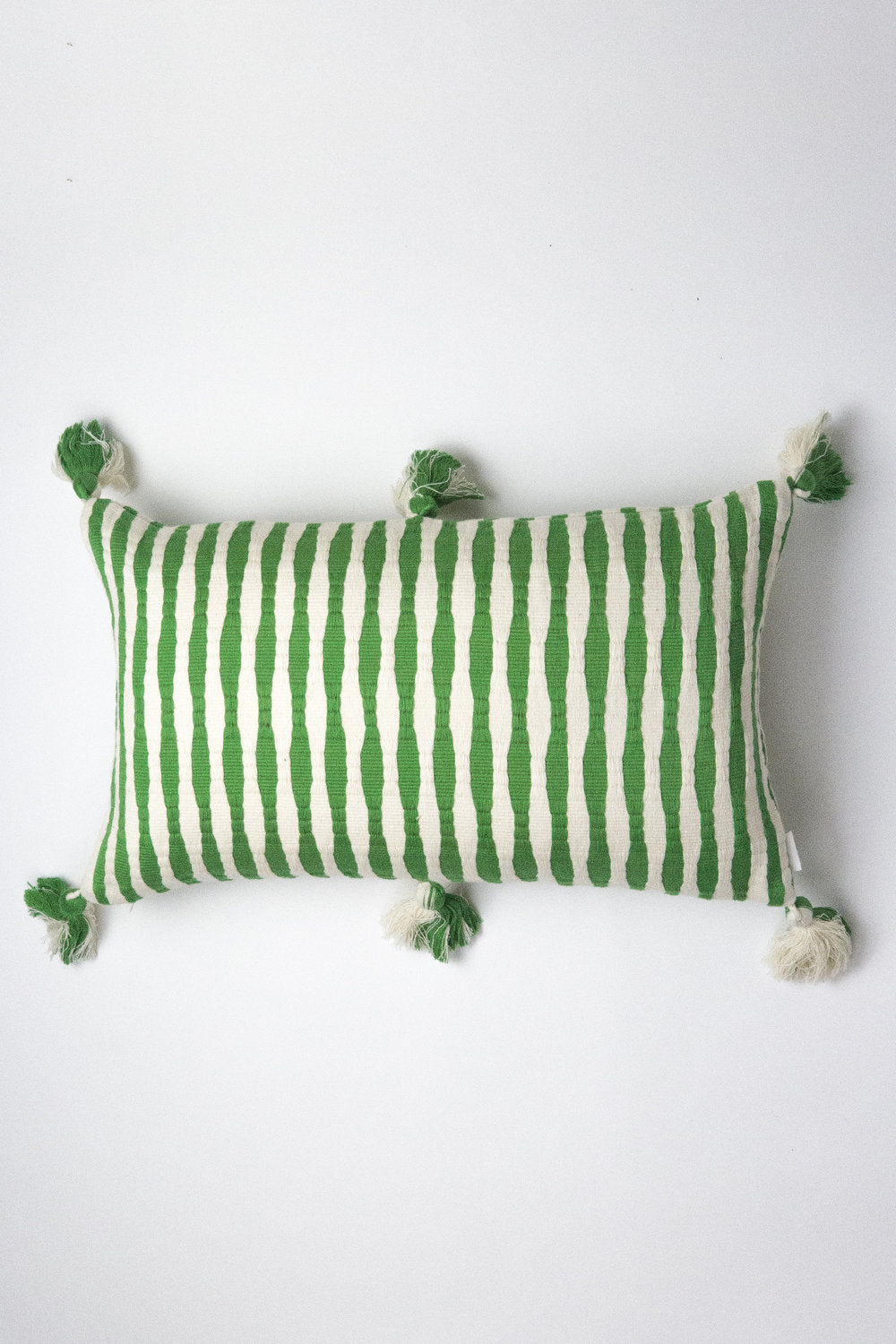 Antigua Pillow (Grass Green Stripe)