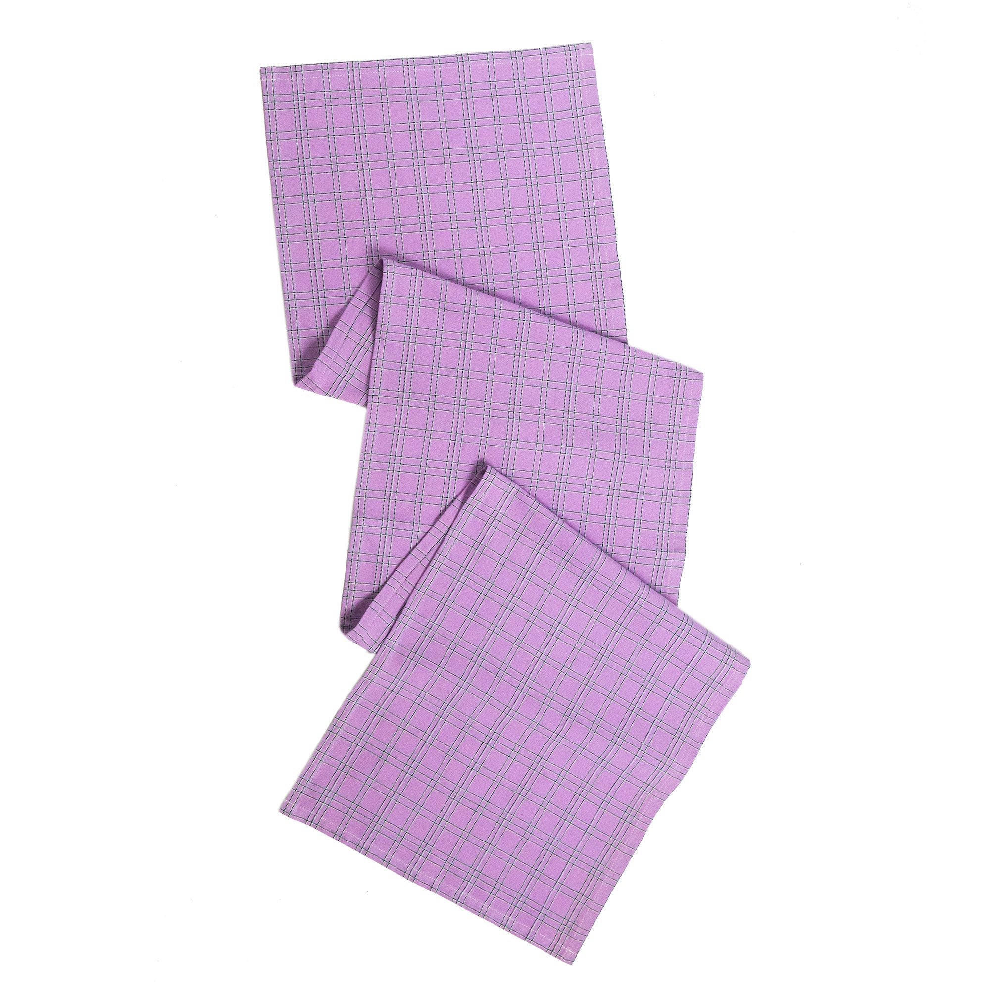 Chiapas Plaid Table Runner (Lilac)