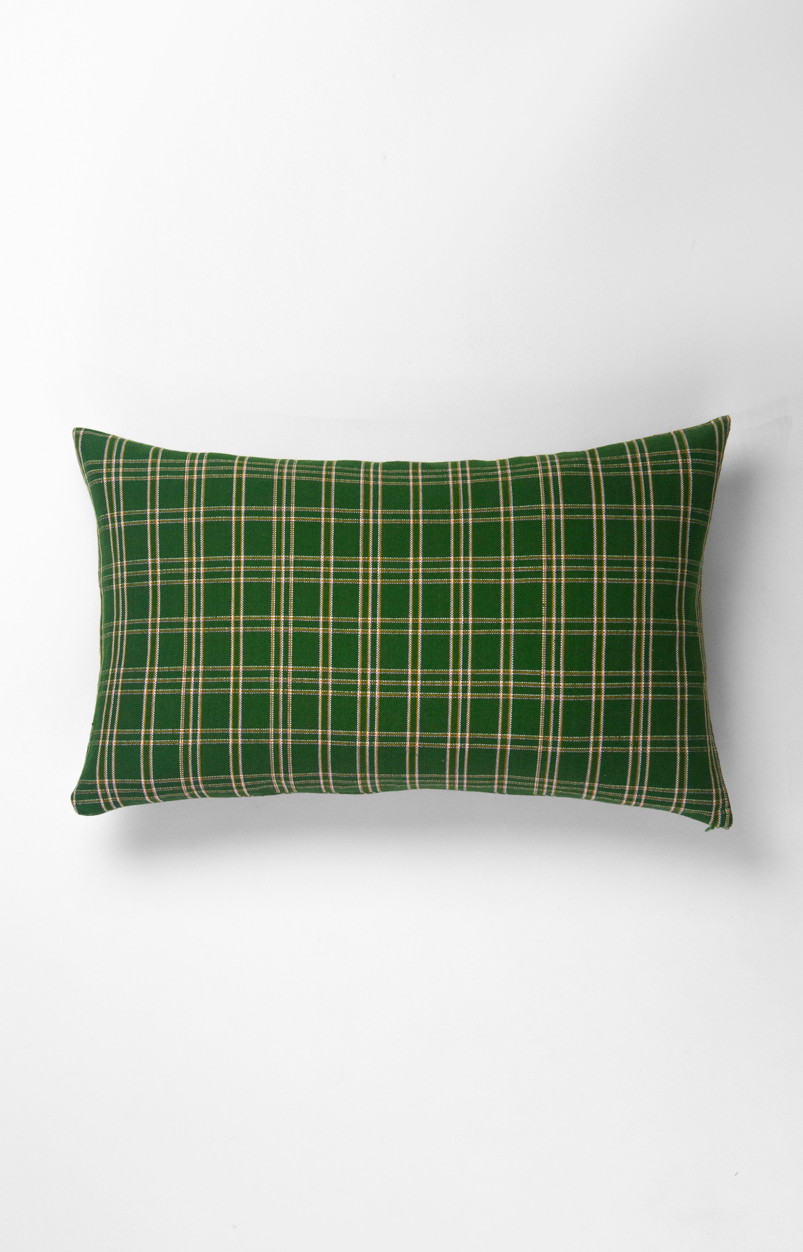 Chiapas Plaid Forest Green Pillows