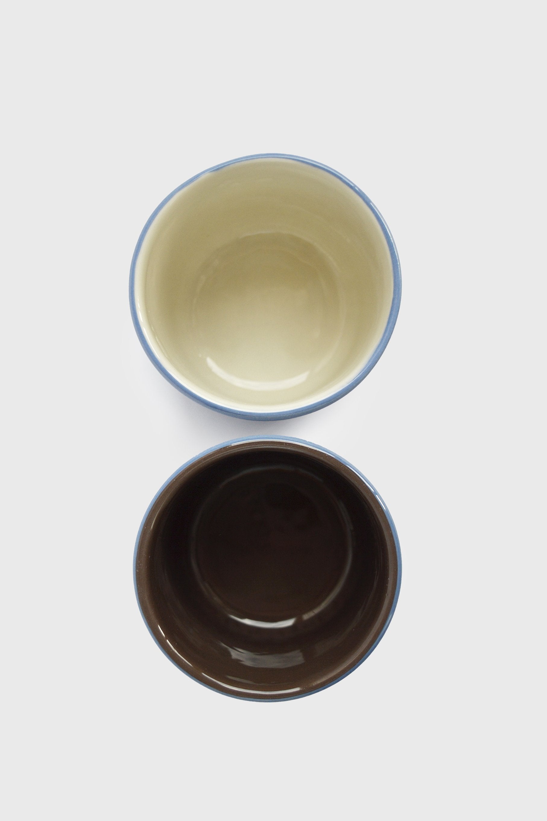 Porcelain Coffee Cup (Forget-me-Not/Chocolate)