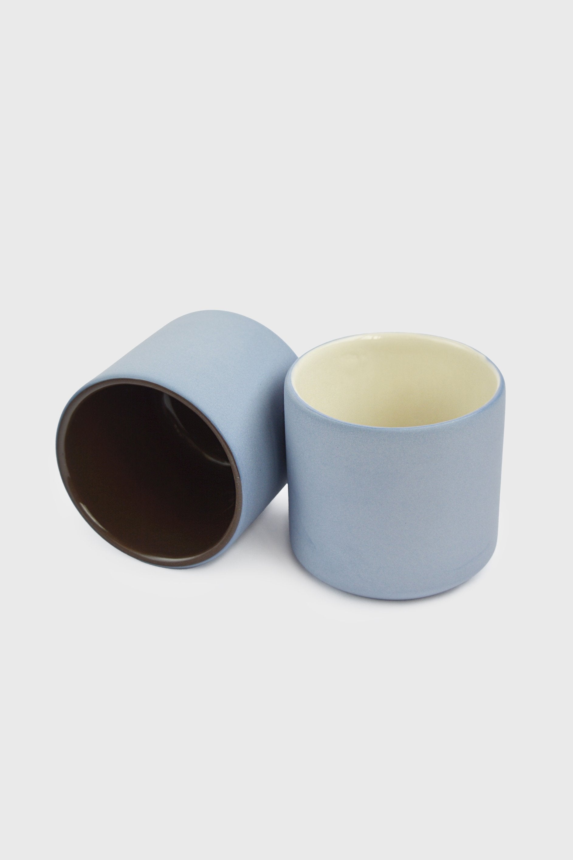 Porcelain Coffee Cup (Forget-me-Not/Chocolate)