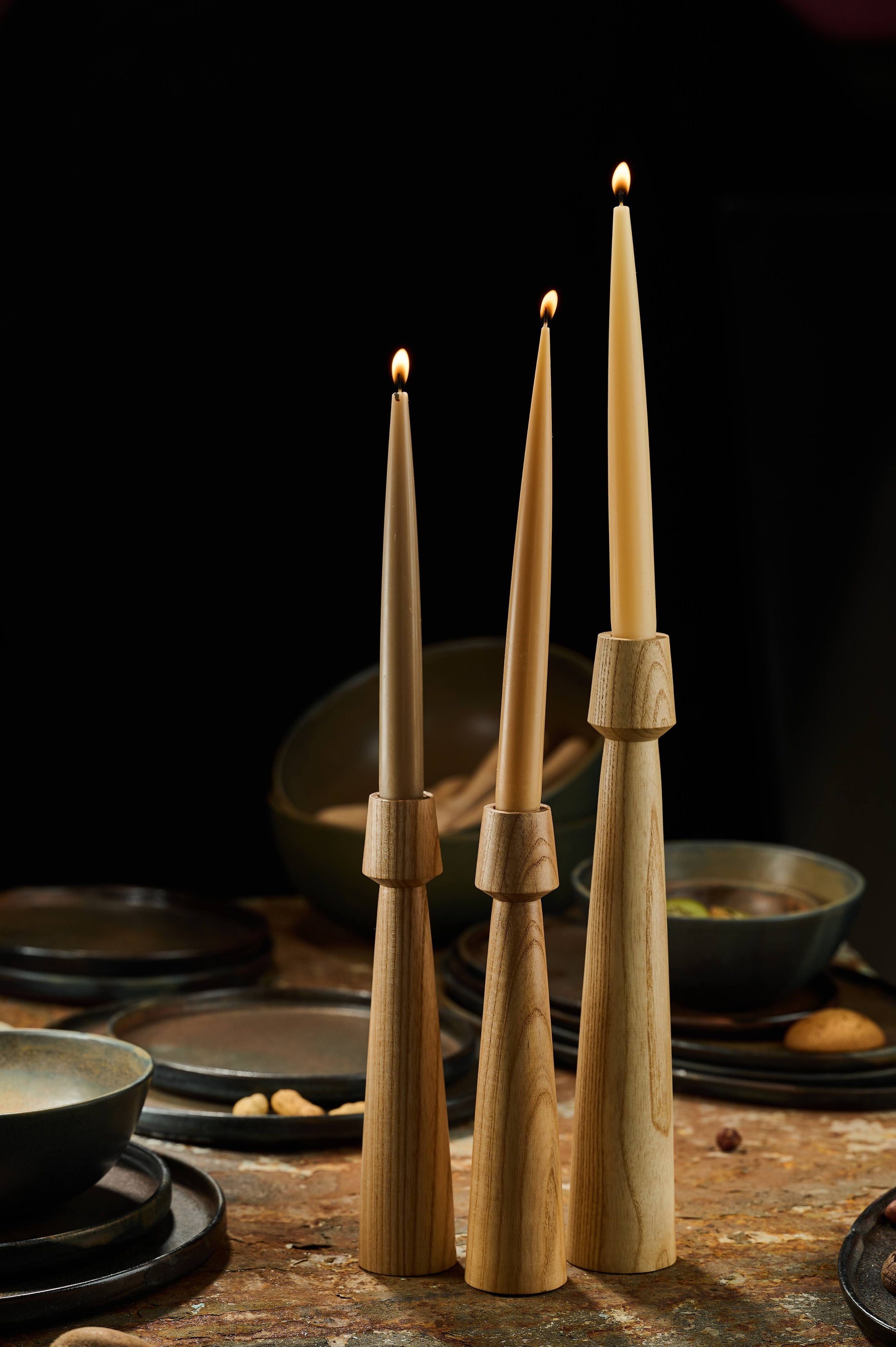 Wooden Candle Holder