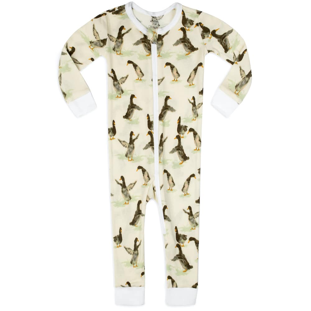 Duck Organic Cotton Zipper Pajama