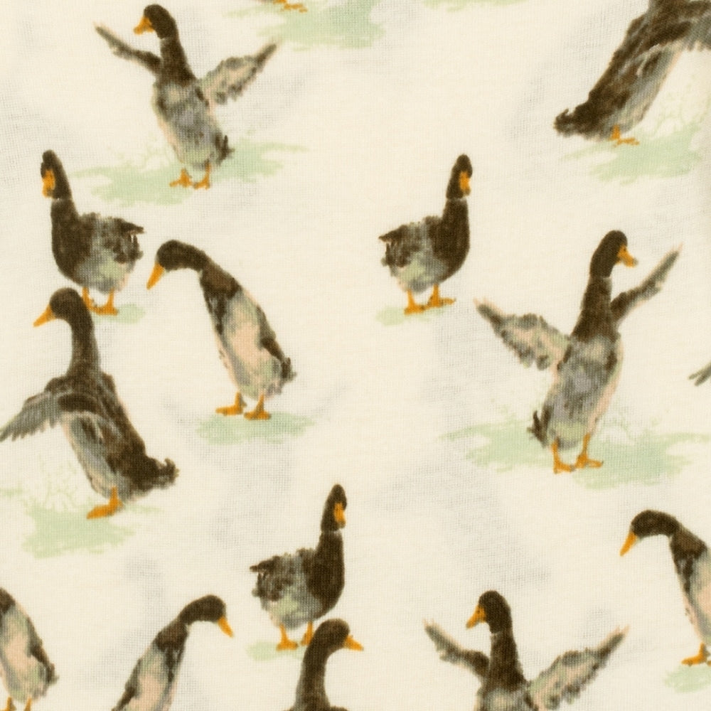 Duck Organic Cotton Zipper Pajama