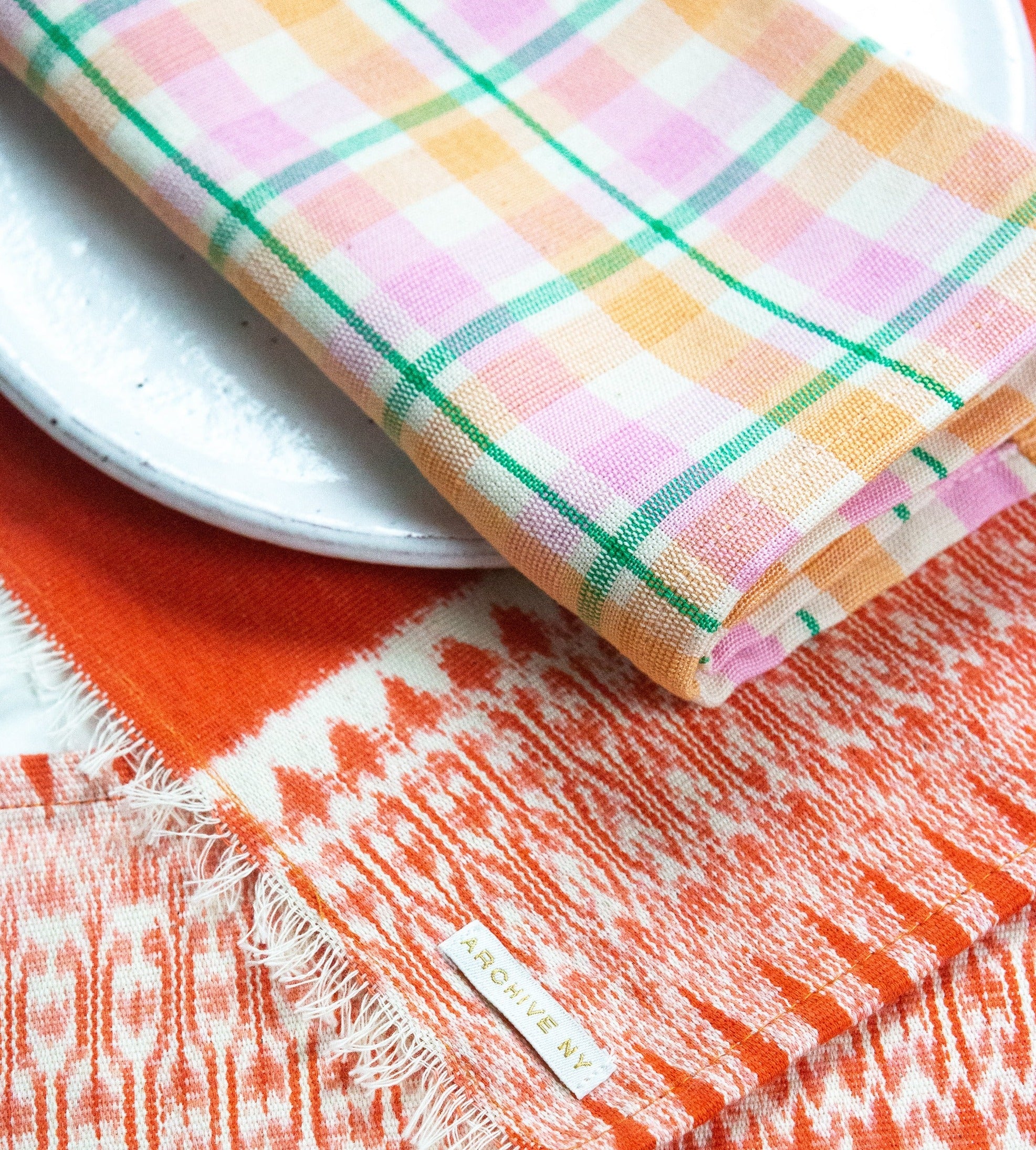 Marguerite Plaid Dinner Napkin