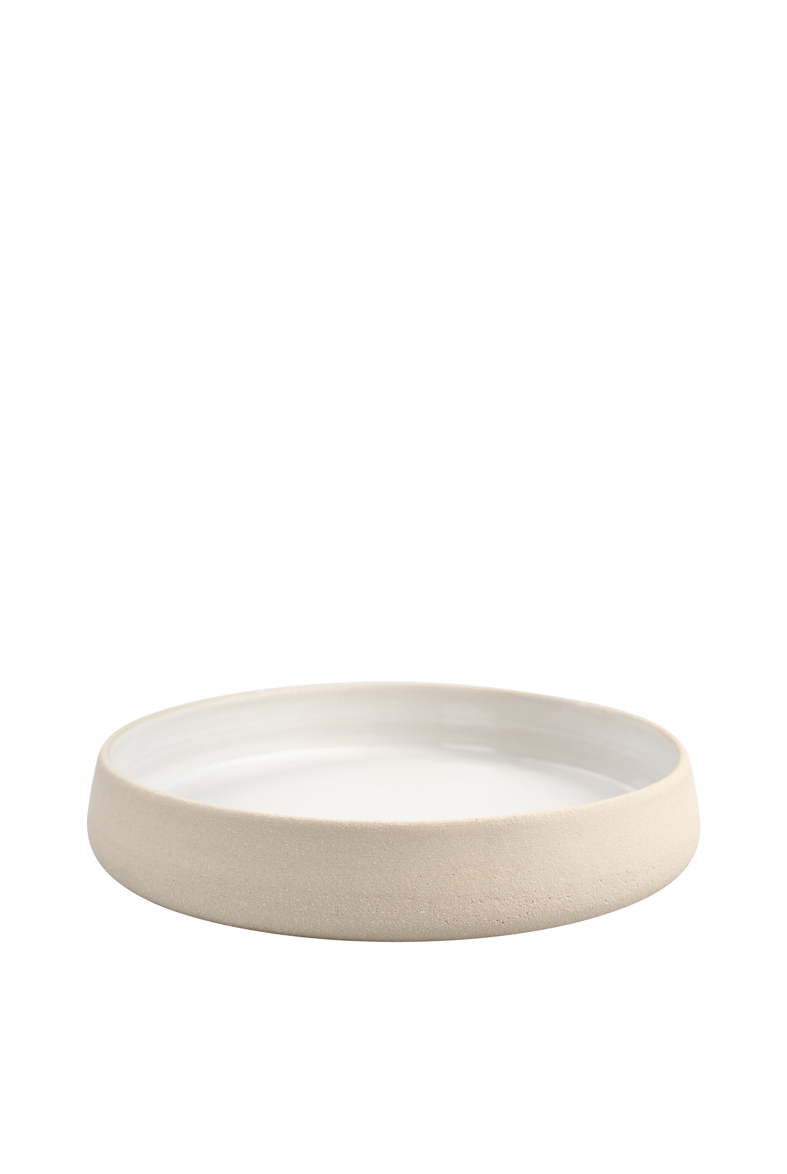 Stoneware Dinner Plates with High Sides