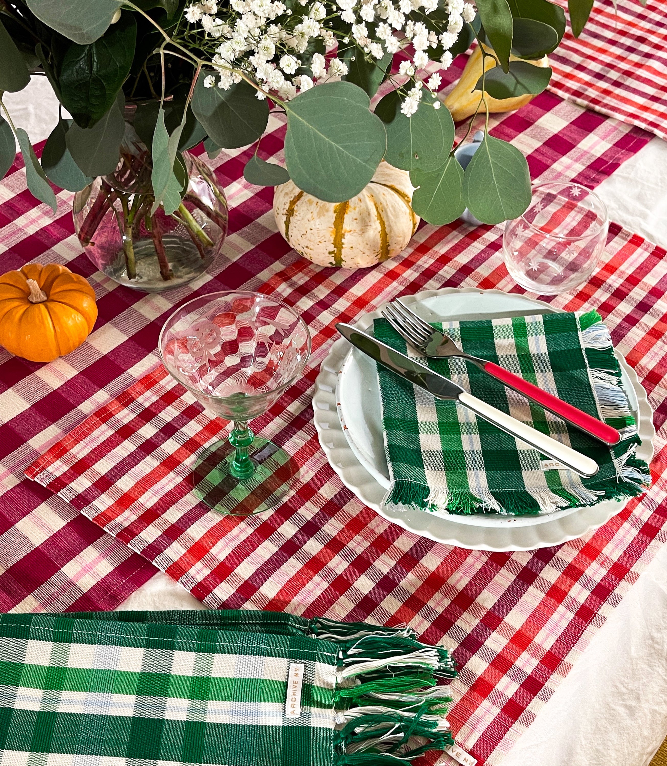Josefina Plaid Party Napkins