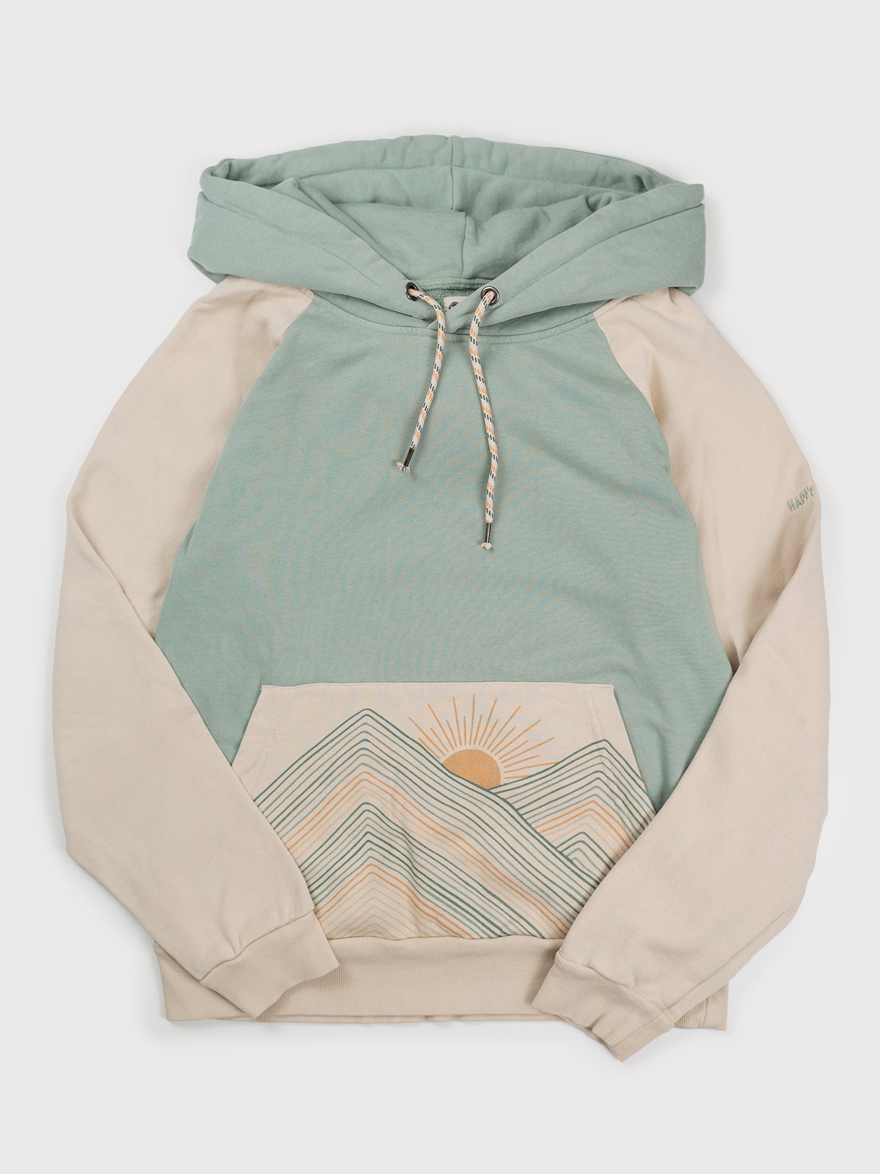 Rainbow Mountains Hoodie, a Organic Hoodie by Happy Earth Apparel