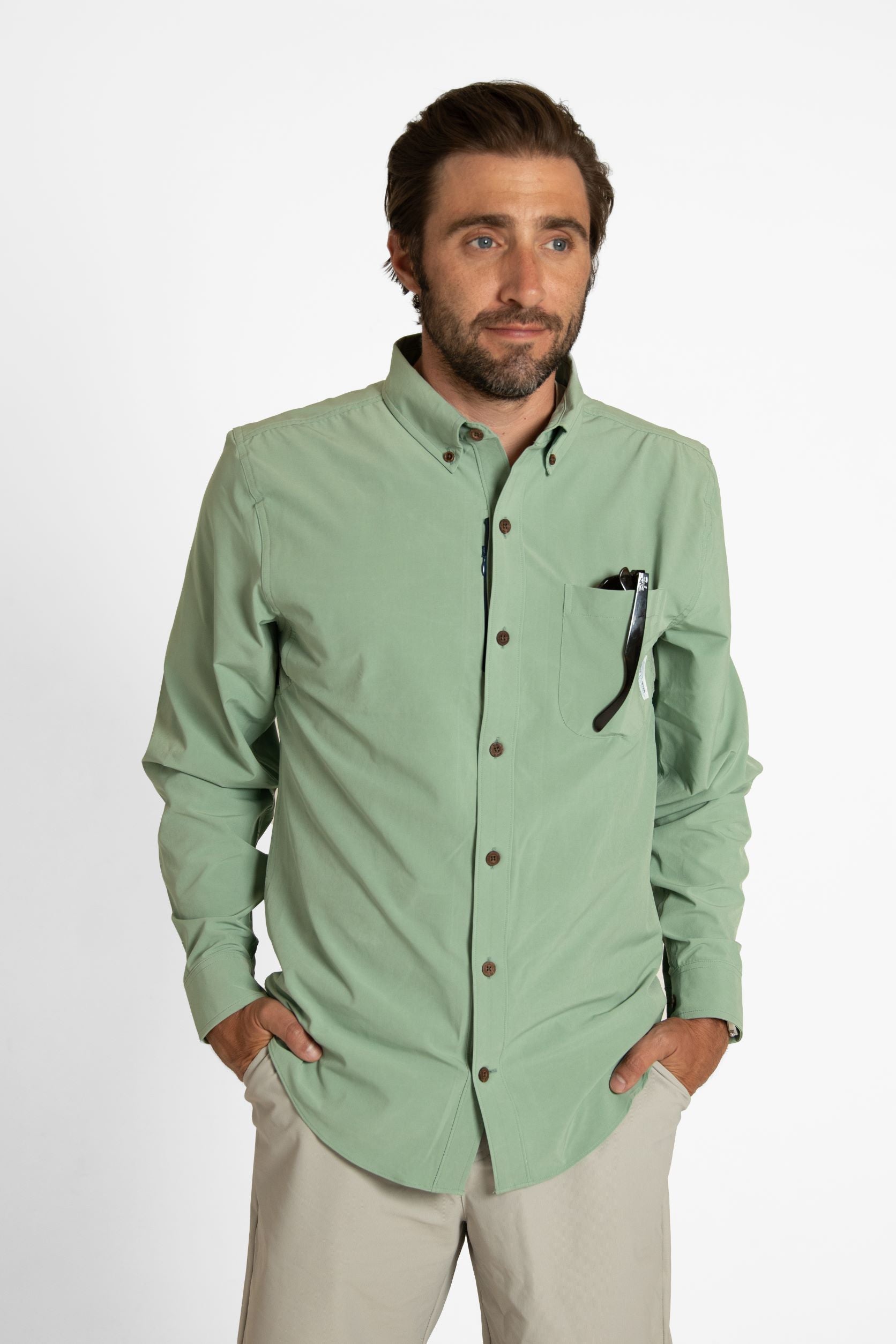 Pettengill Shirt (Iceberg Green)