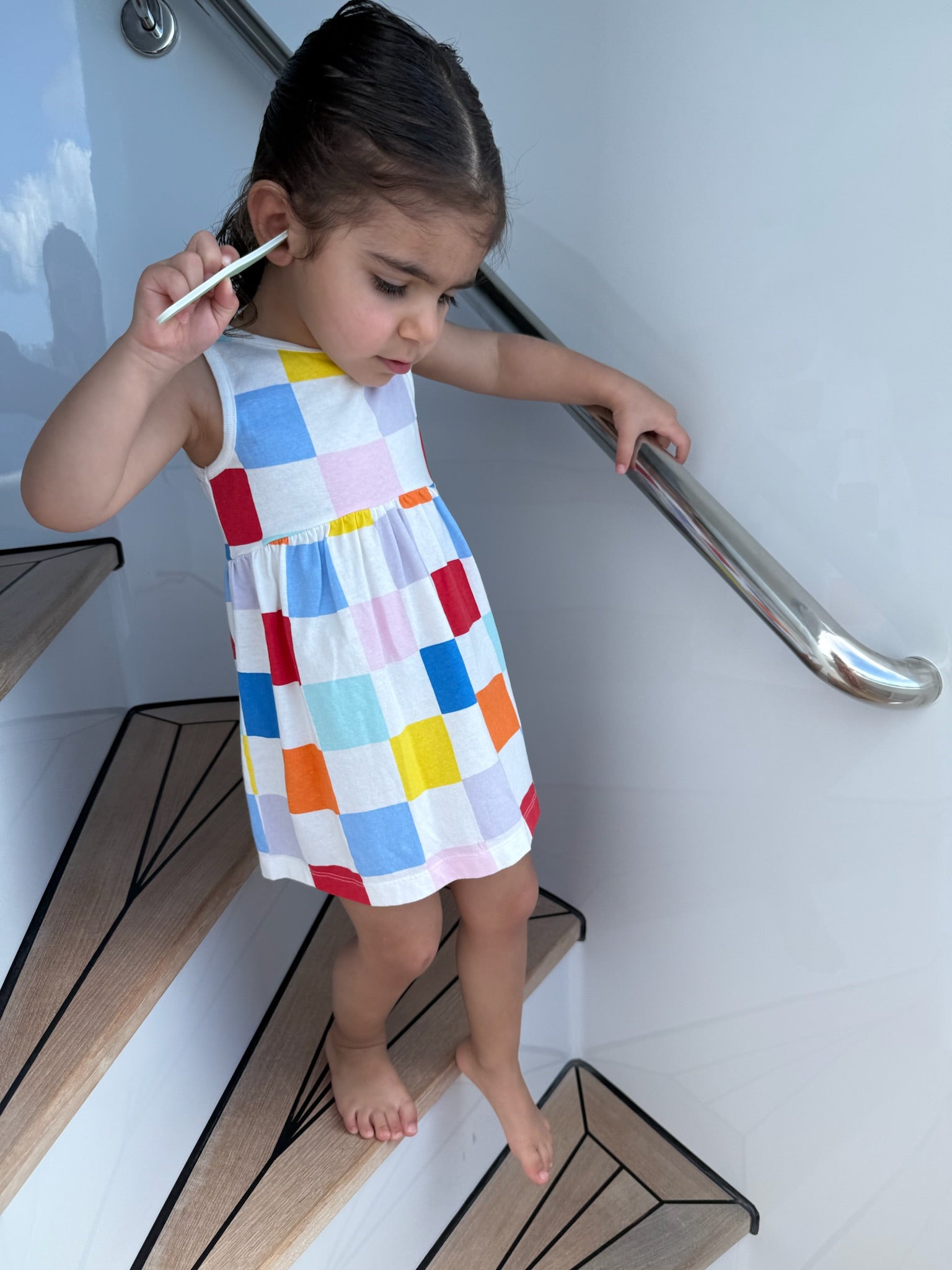 Checkered Baby Tank Dress