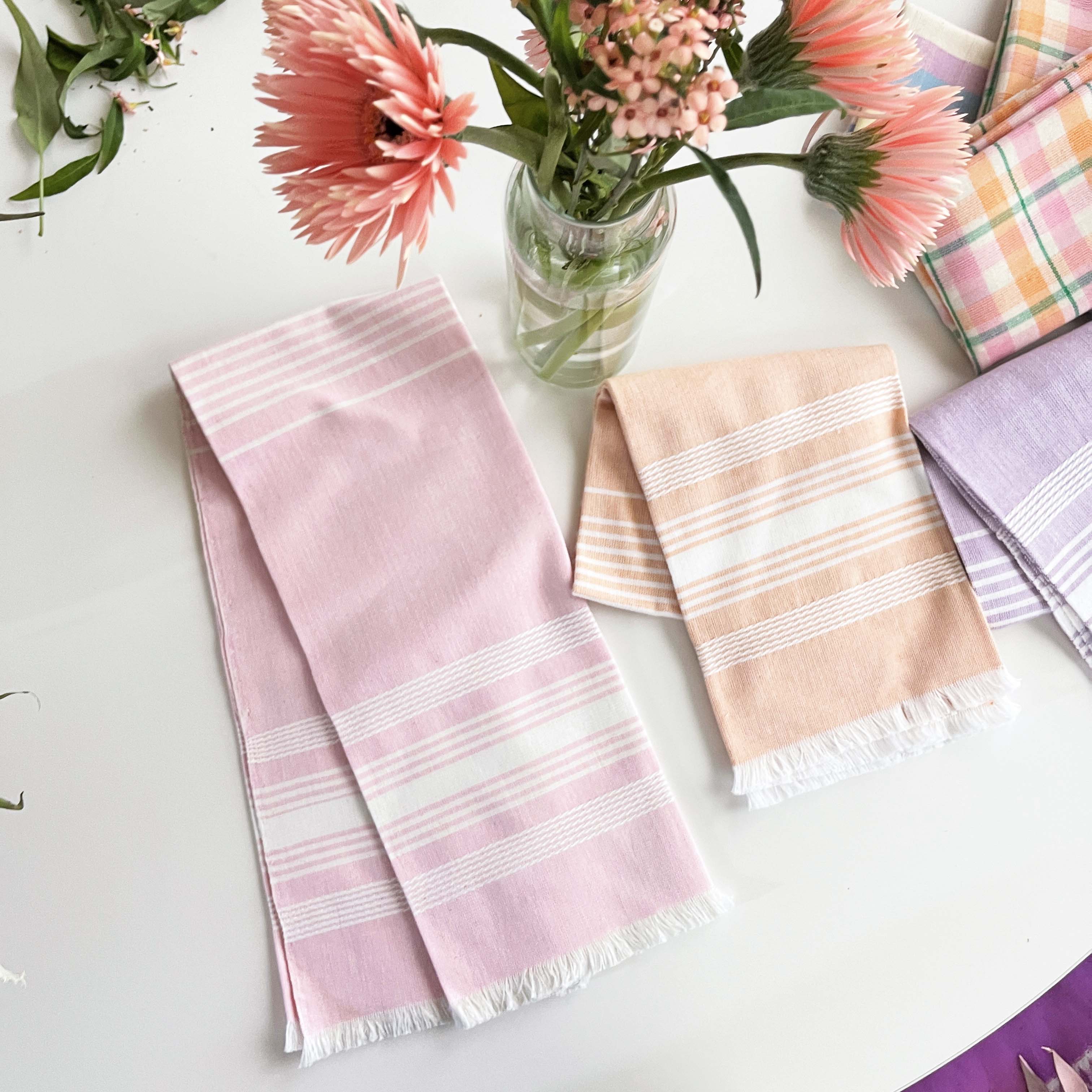 Kitchen Towel (Pink Chambray)