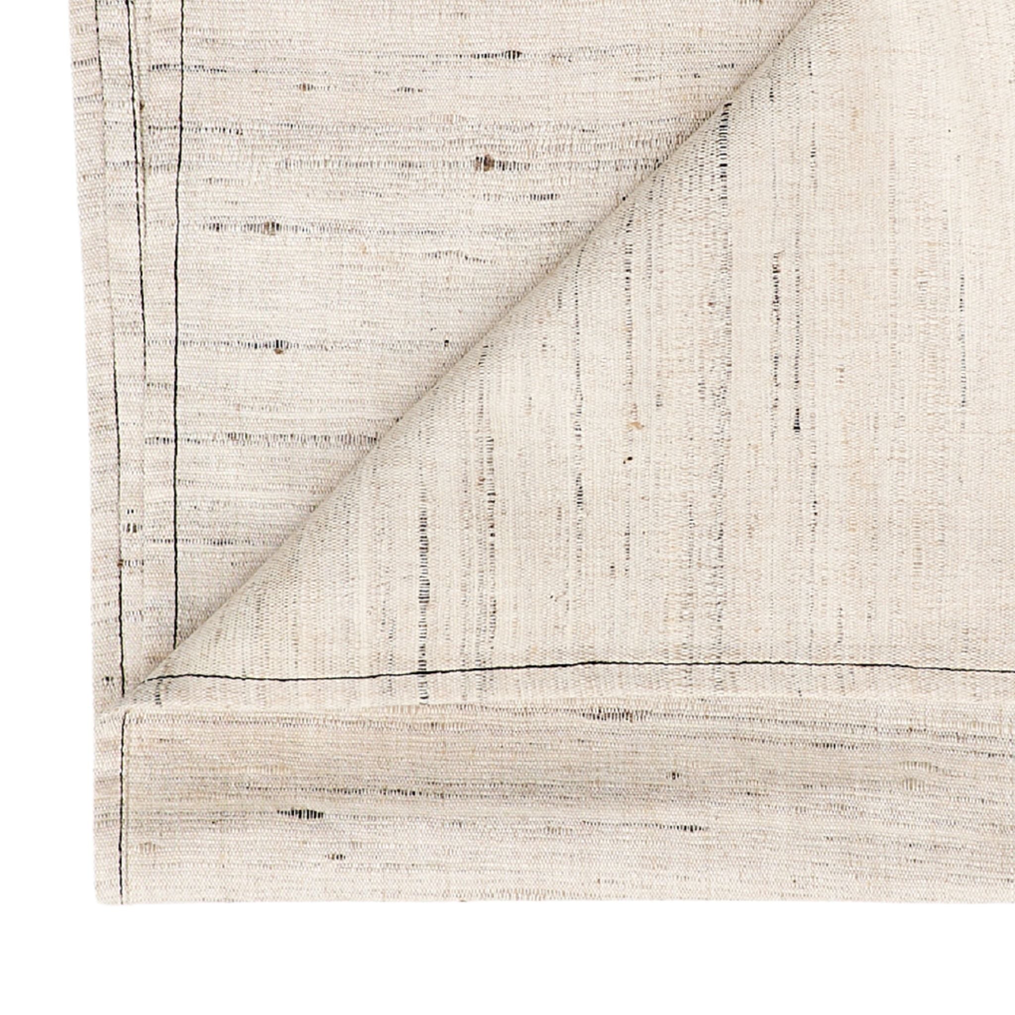 Kora Off White Peace Silk Handloom Napkin Set