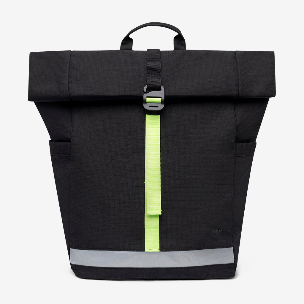 Lars Roll Backpack (Black Lime)