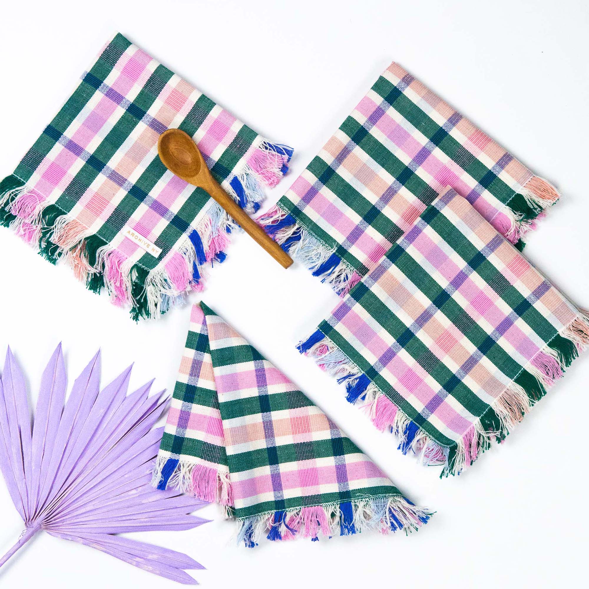 Lola Plaid Party Napkin