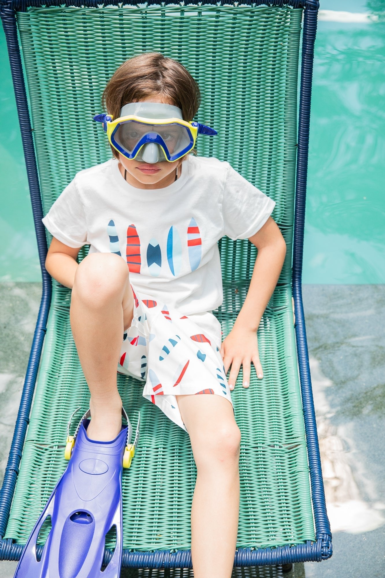 Surfboards Kid Swim Trunk