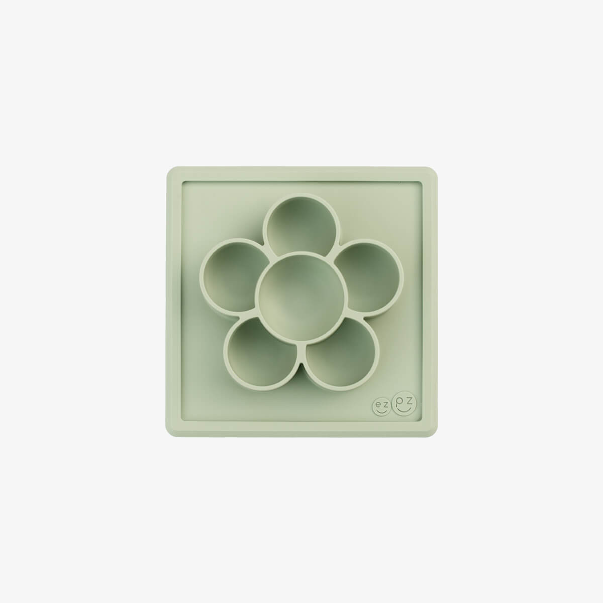 The Mini Play Mat in Sage by ezpz / Modern Silicone Craft Plate that Suctions to the Table #color_sage