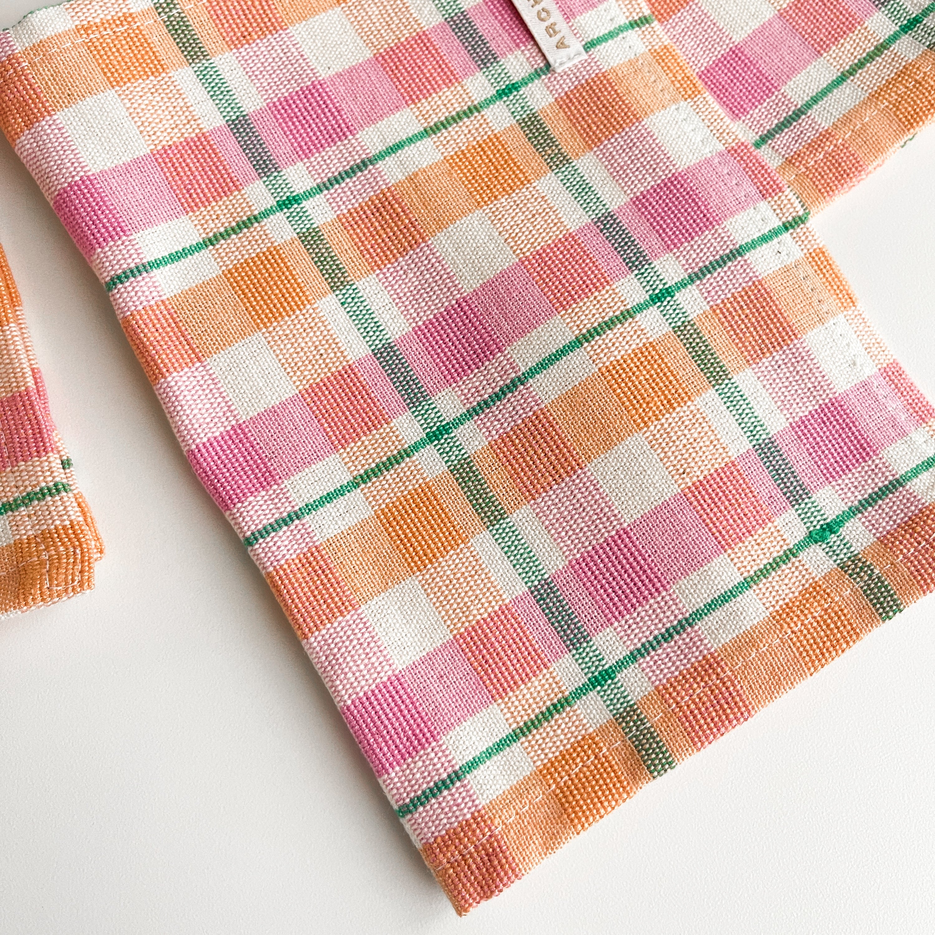 Marguerite Plaid Cocktail Napkin