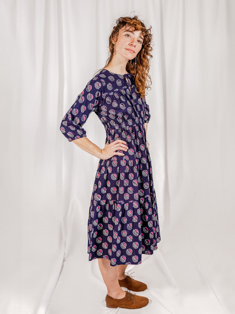 Adriana Dress (Deco Blue)