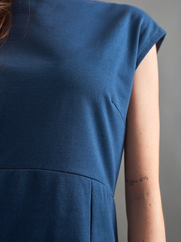 Elise Sheath Dress (Loop Knit Blue)