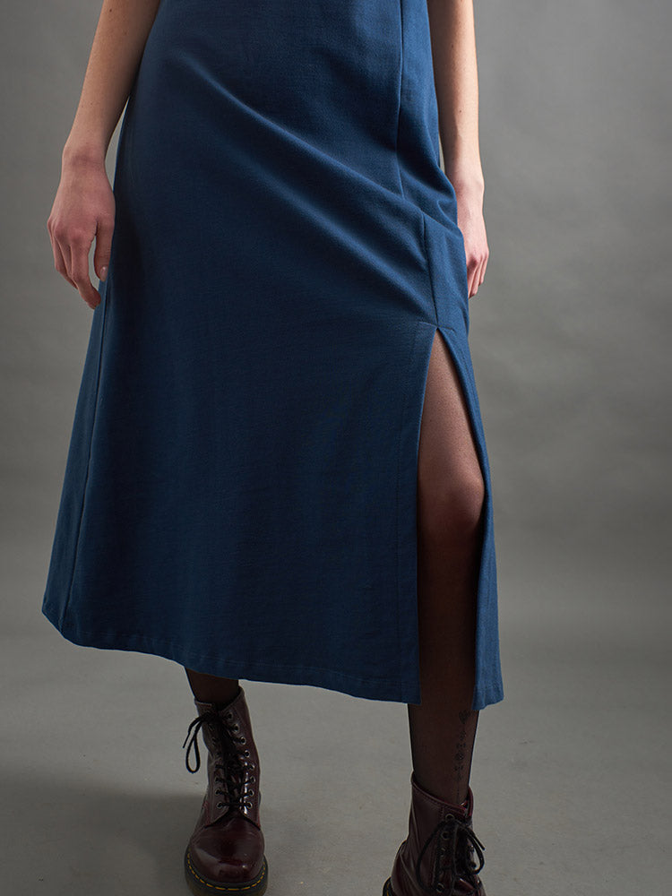 Elise Sheath Dress (Loop Knit Blue)
