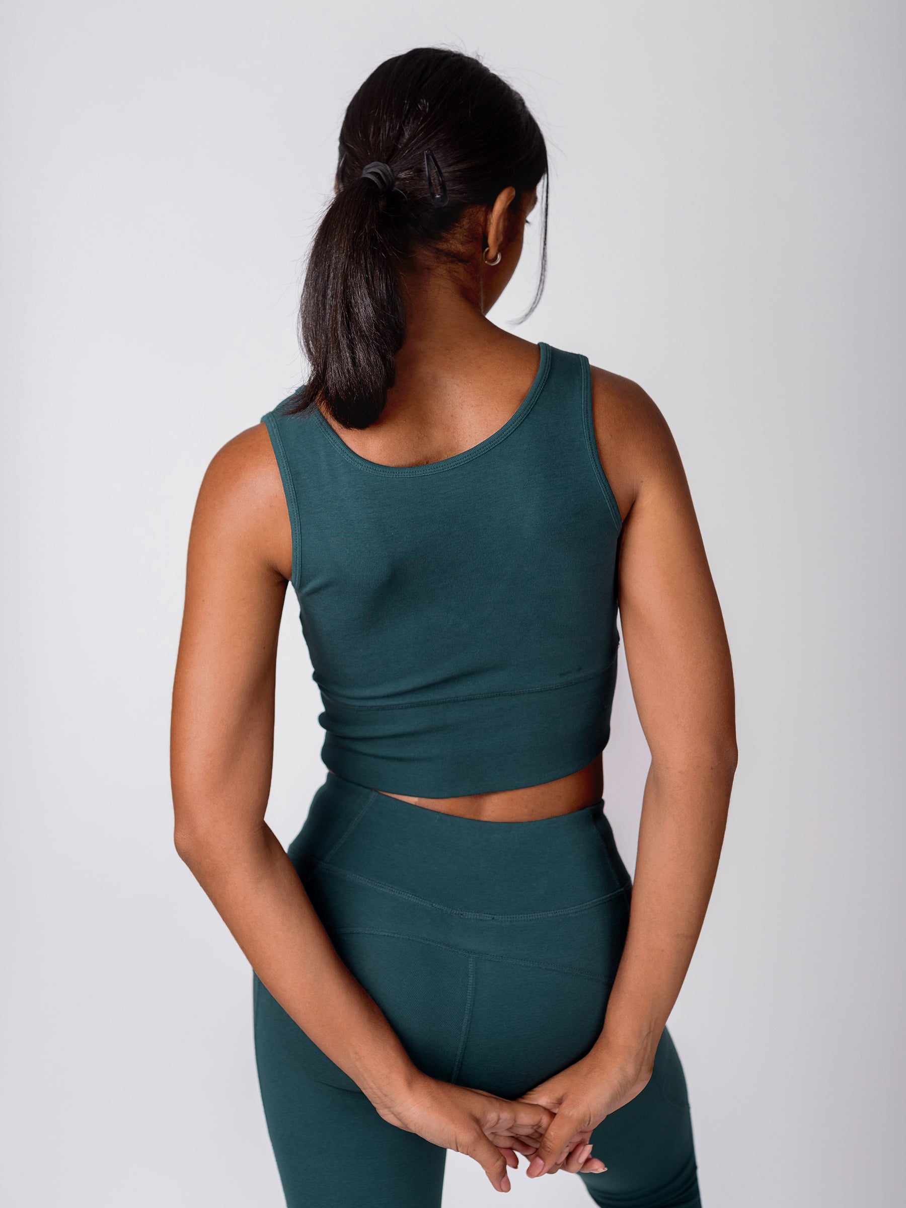 PlantTec™ Organic Reversible Tank | Monstera, a Organic Activewear by Happy Earth Apparel