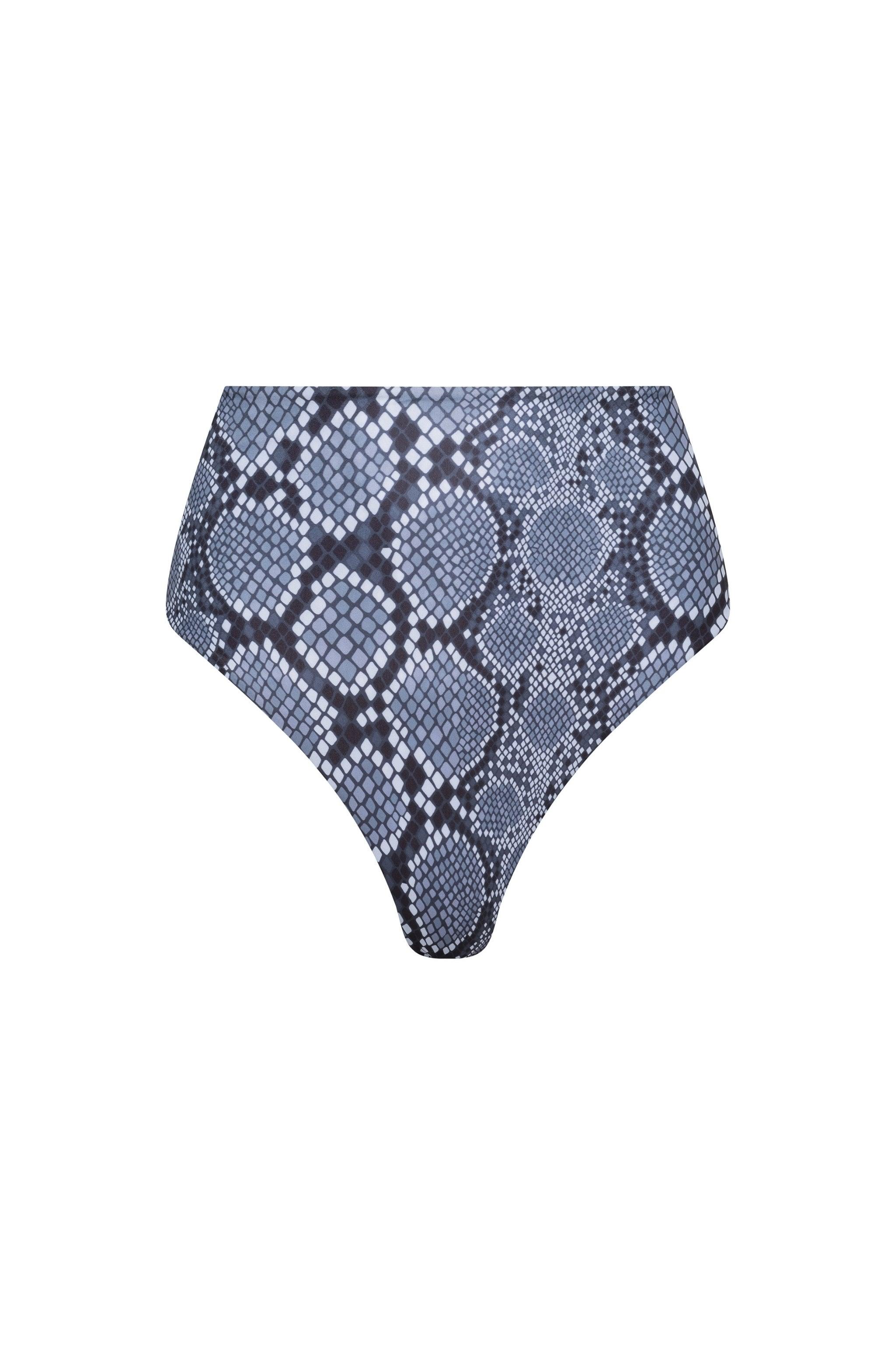 Palermo High Waist Bikini Bottom (Snake)