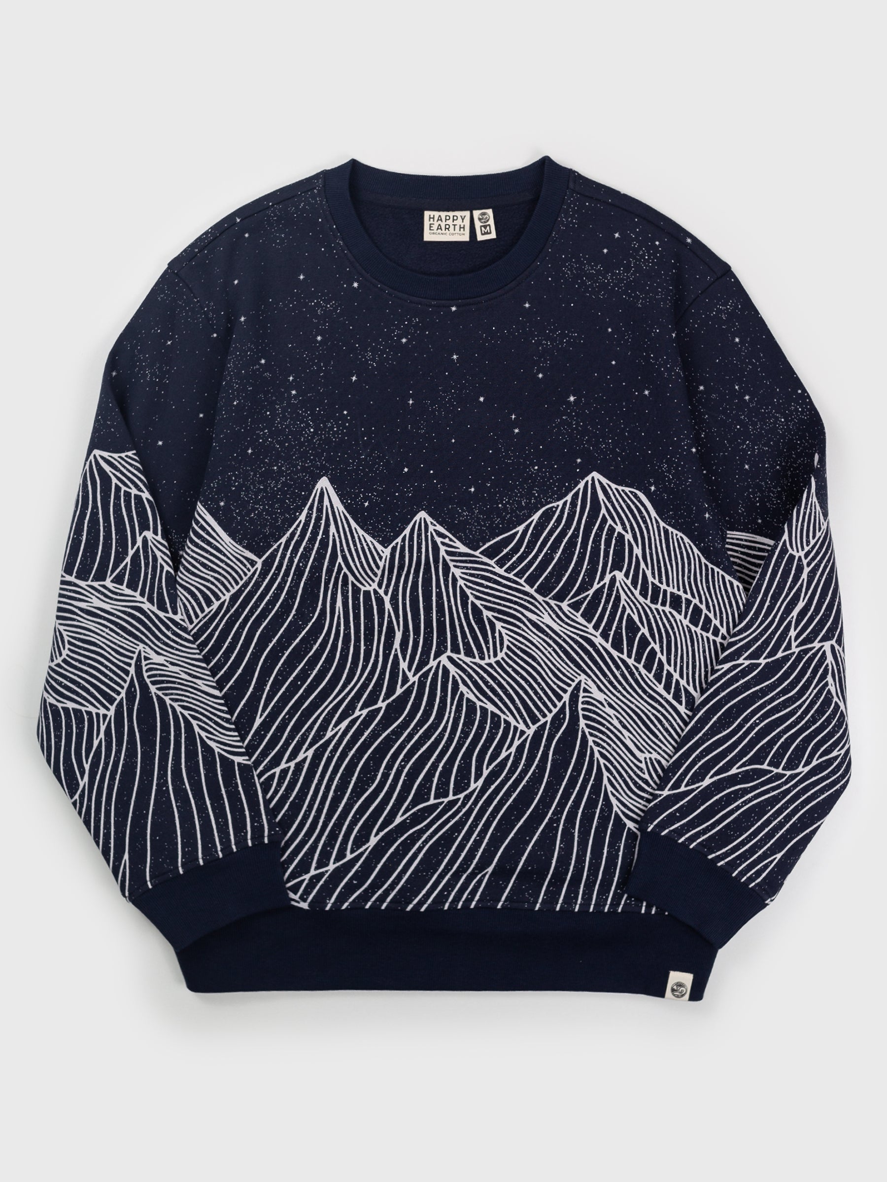Alpine Etching Pullover, a Organic Sweatshirt by Happy Earth Apparel