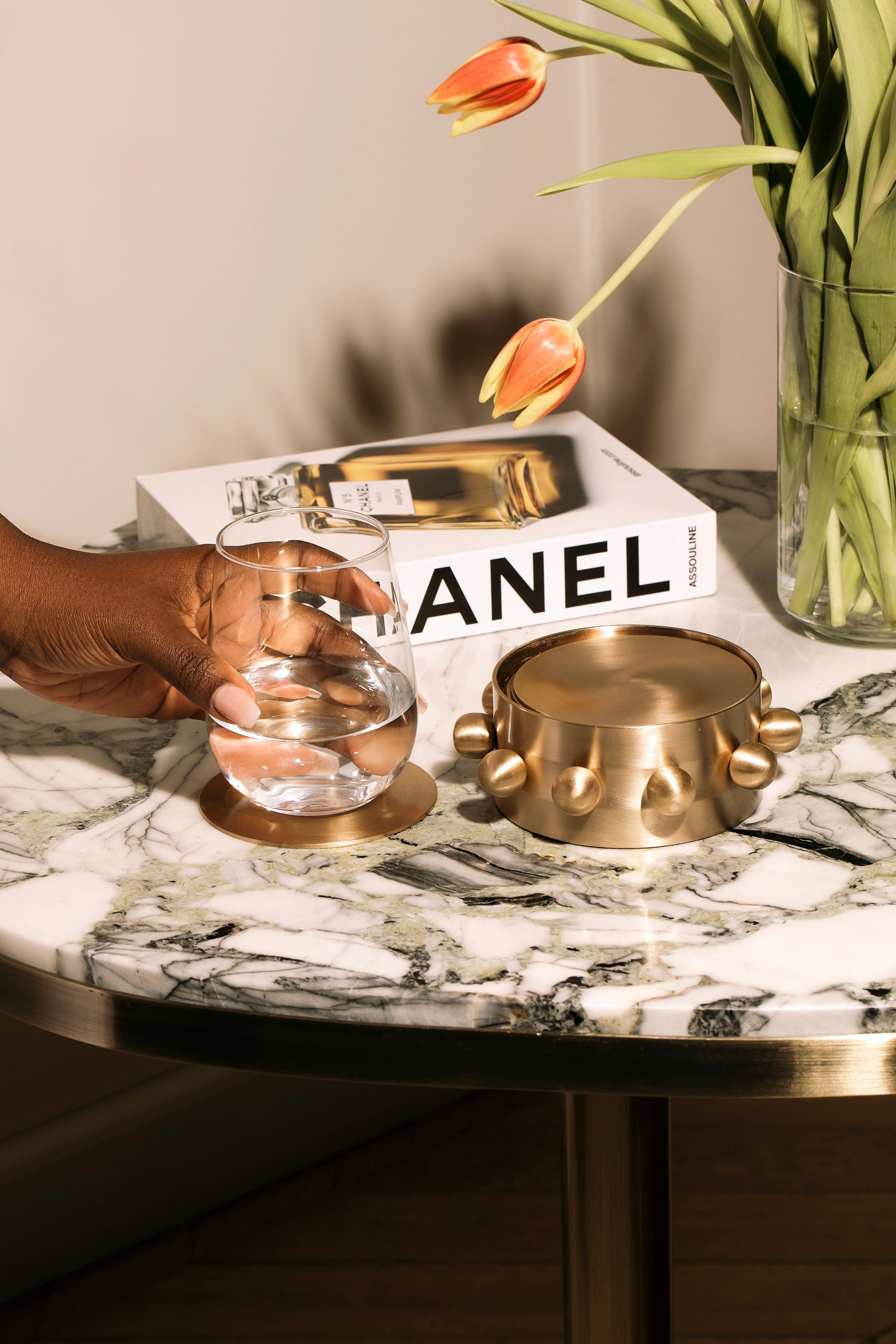 Kaiba Coaster Set (Brass)