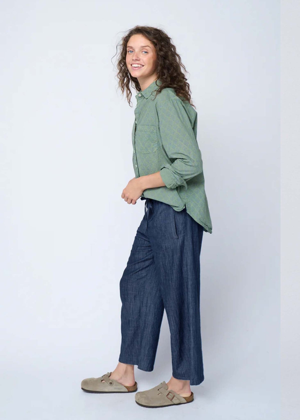 Shore Pant (Chambray Dark Denim Wash)