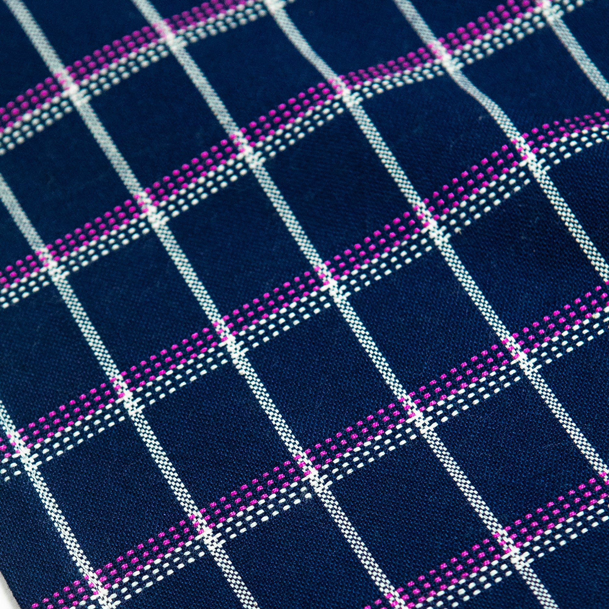 San Lucas Plaid Table Runner (Navy)
