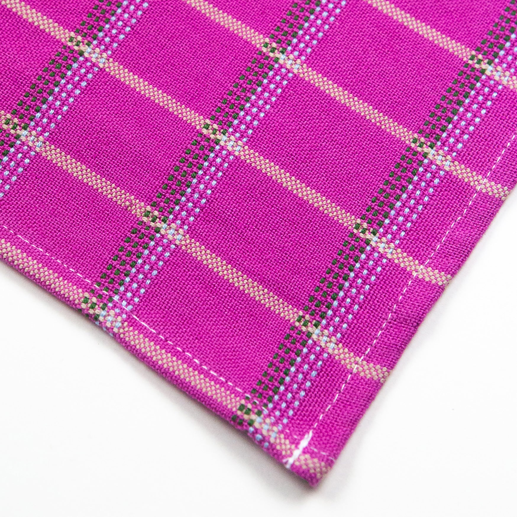 San Lucas Plaid Table Runner (Pink)