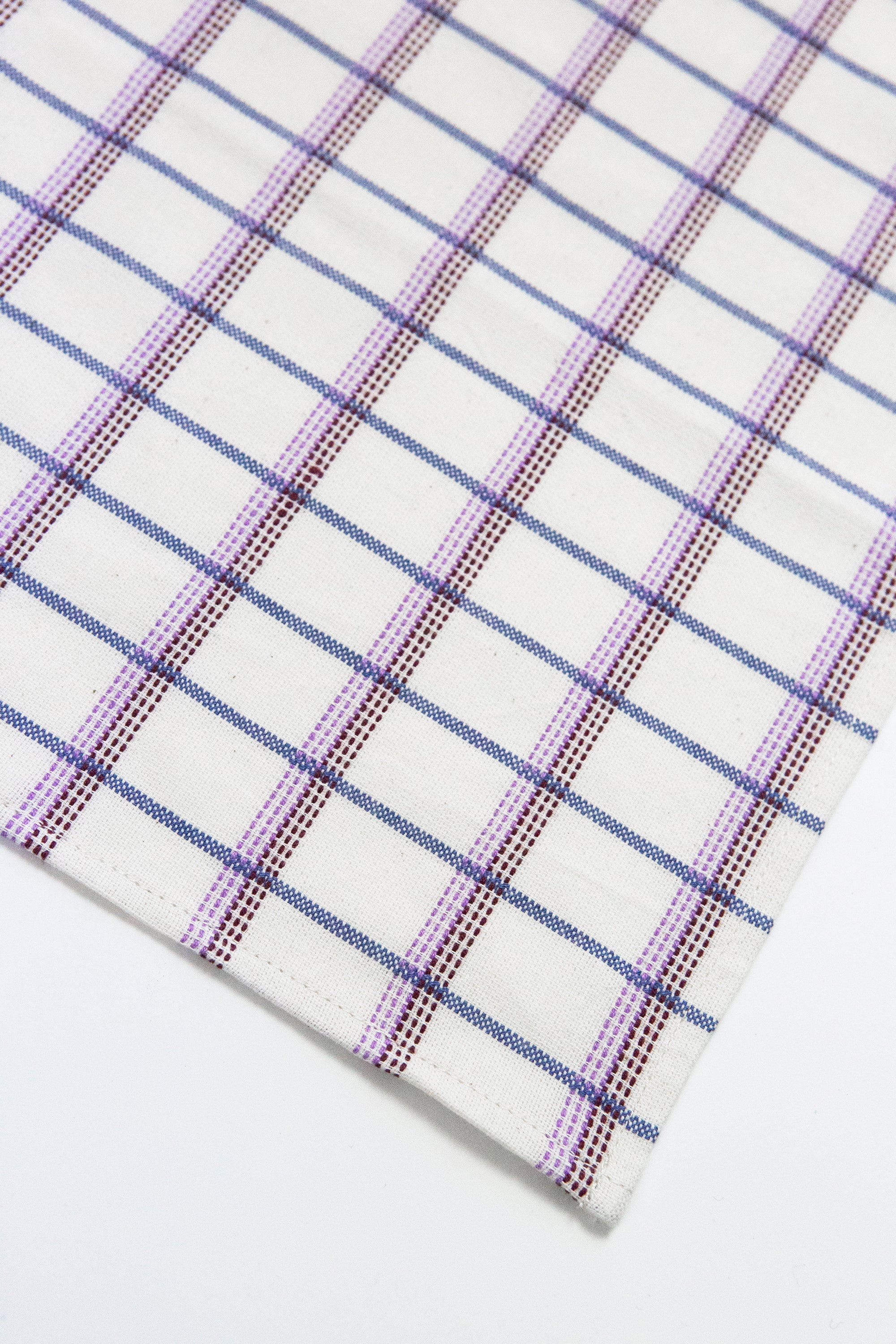 San Lucas Plaid Placemat (White & Lilac)