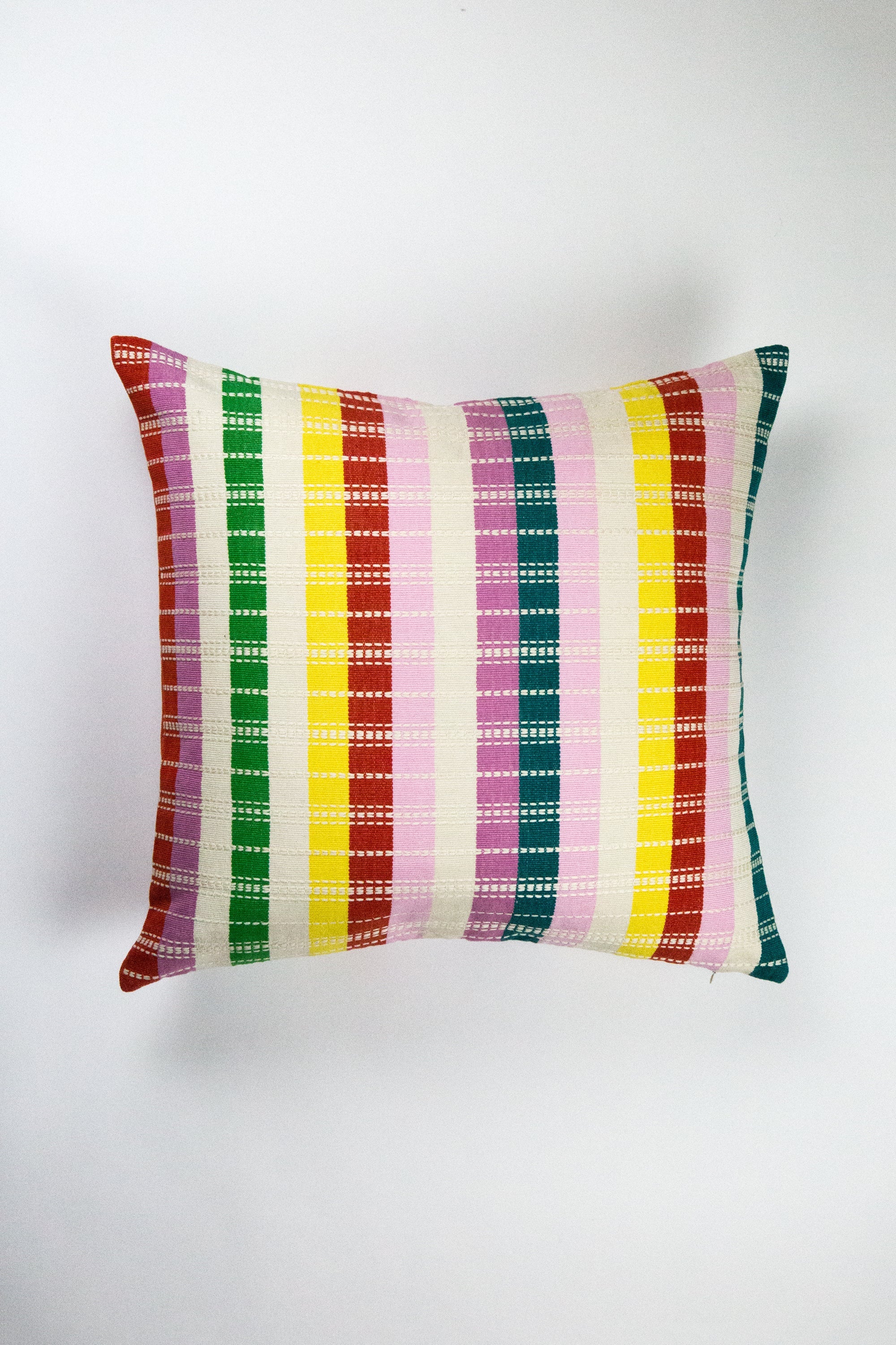 Santiago Rainbow Grid Pillow