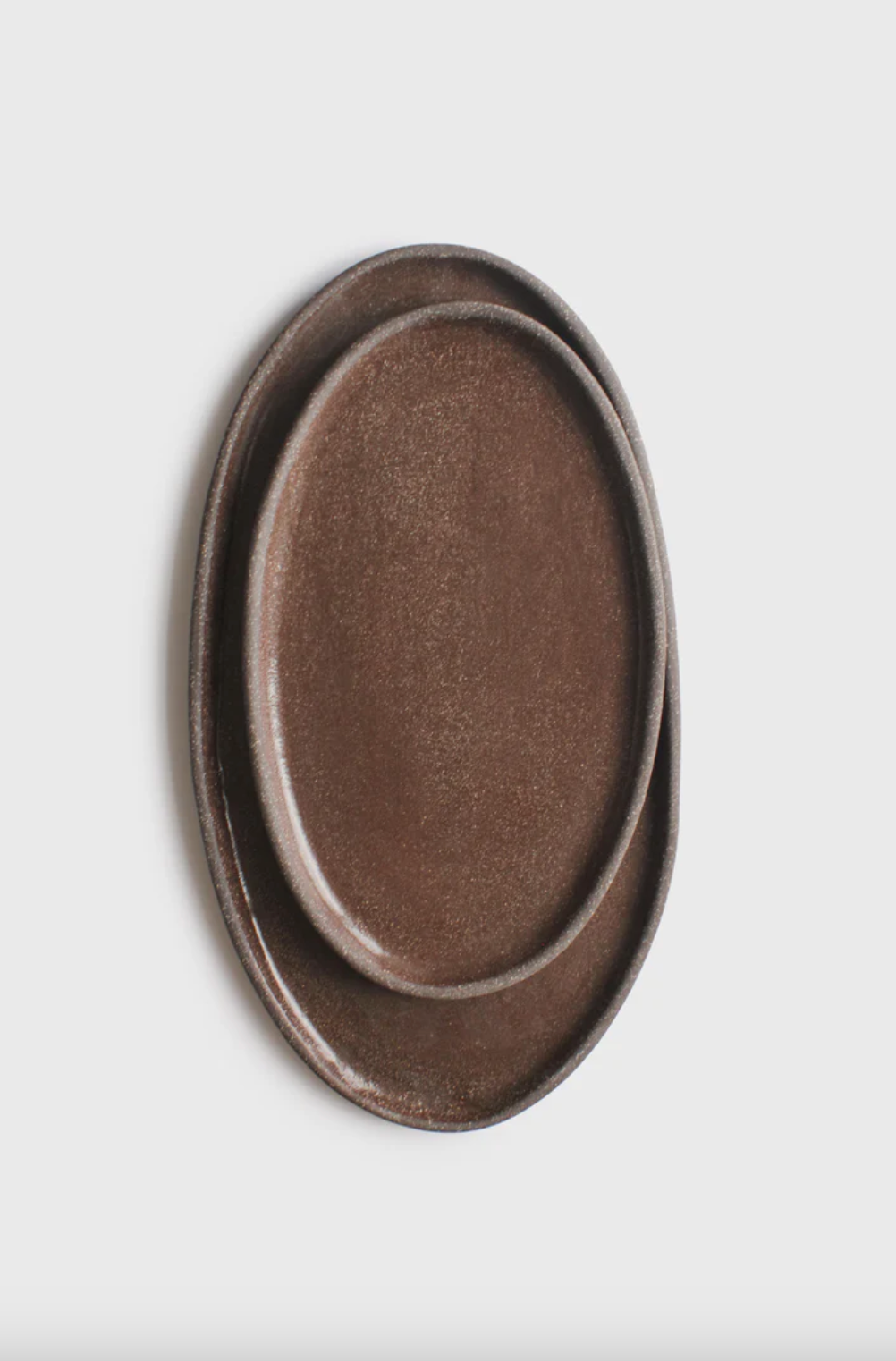 Stoneware Oval Serving Platter (Pumpernikel)