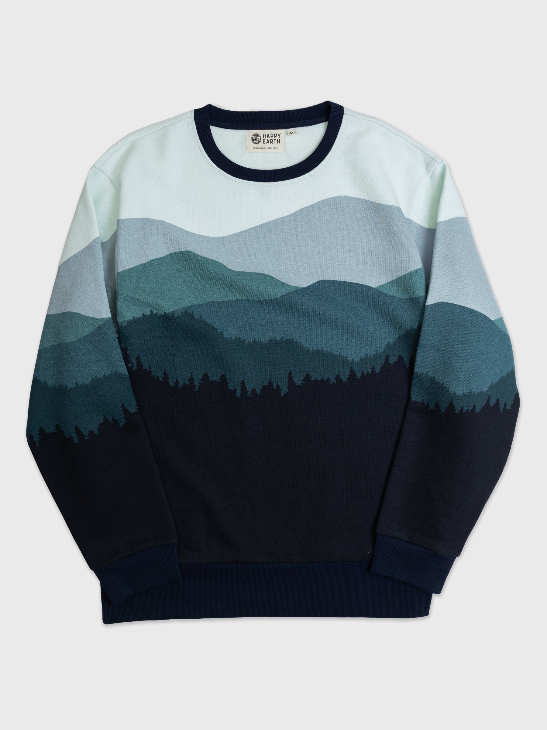 Smoky Mountains Pullover, a Organic Sweatshirt by Happy Earth Apparel