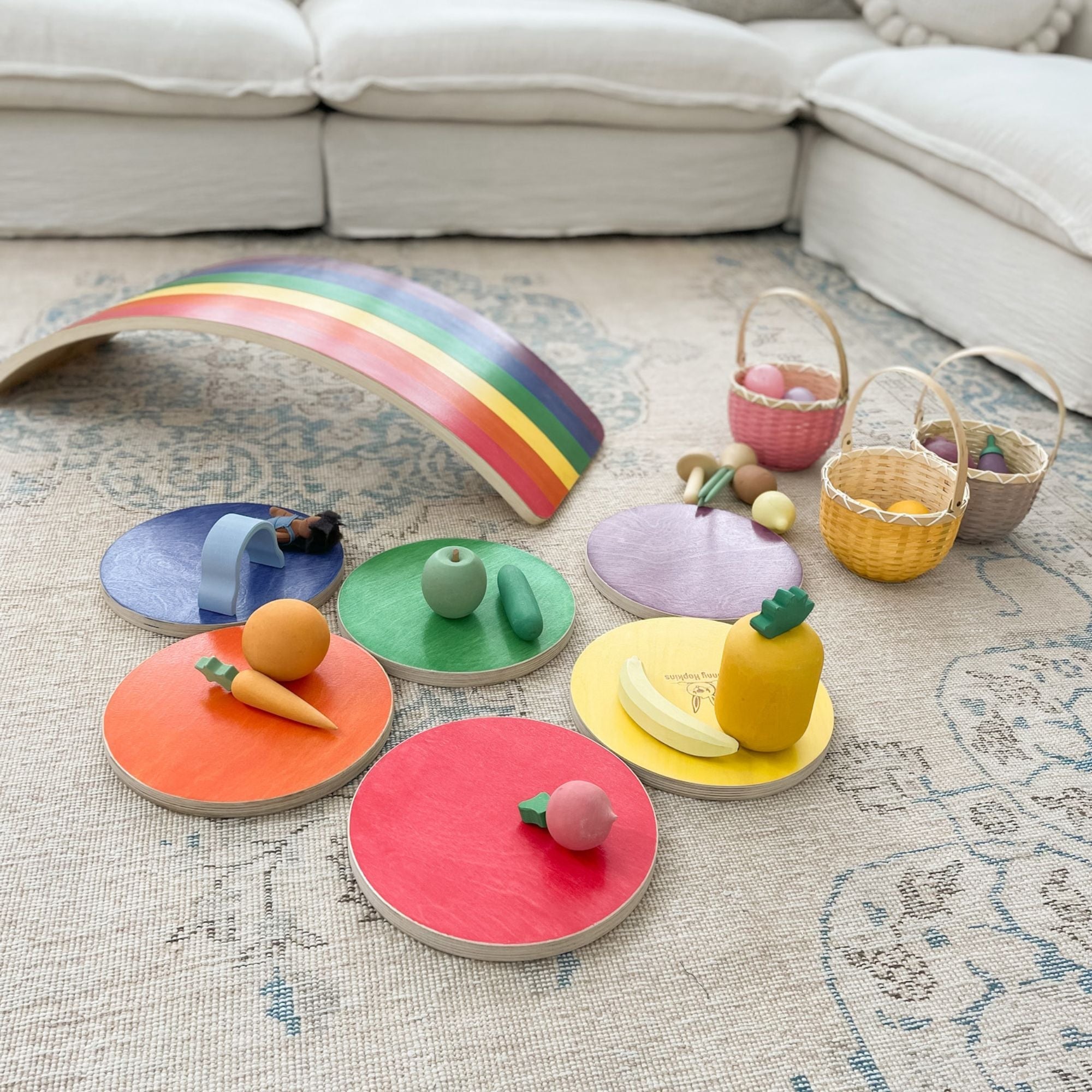 Children's stepping stones promoting balance