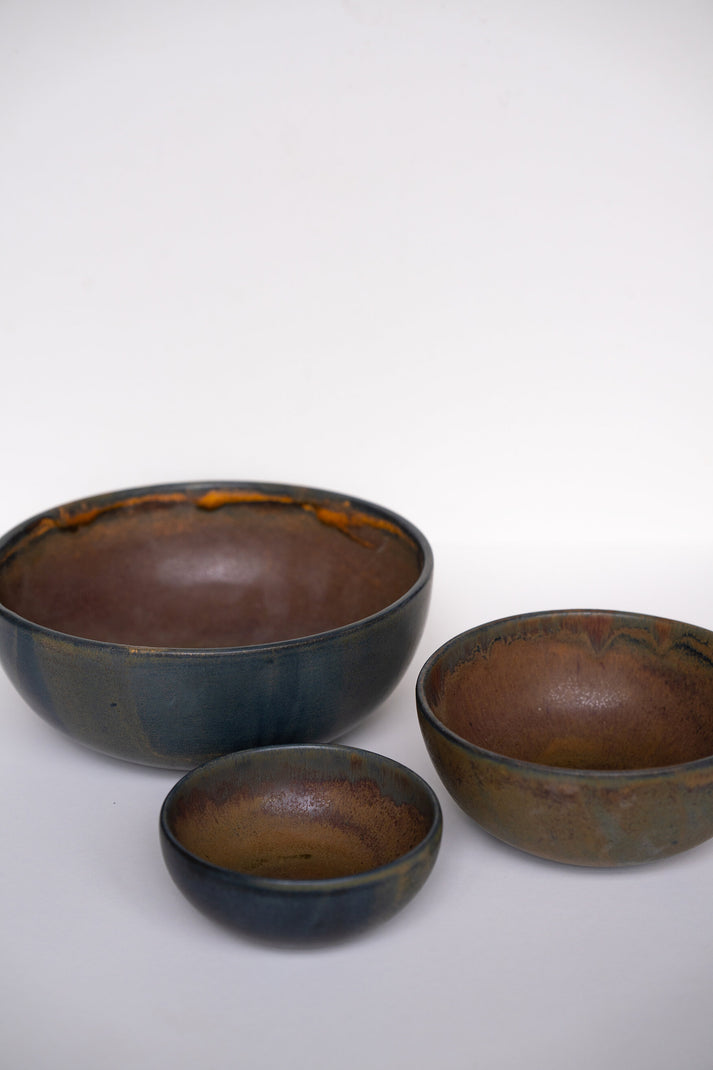 Stoneware Salad Serving Bowl (Rust)
