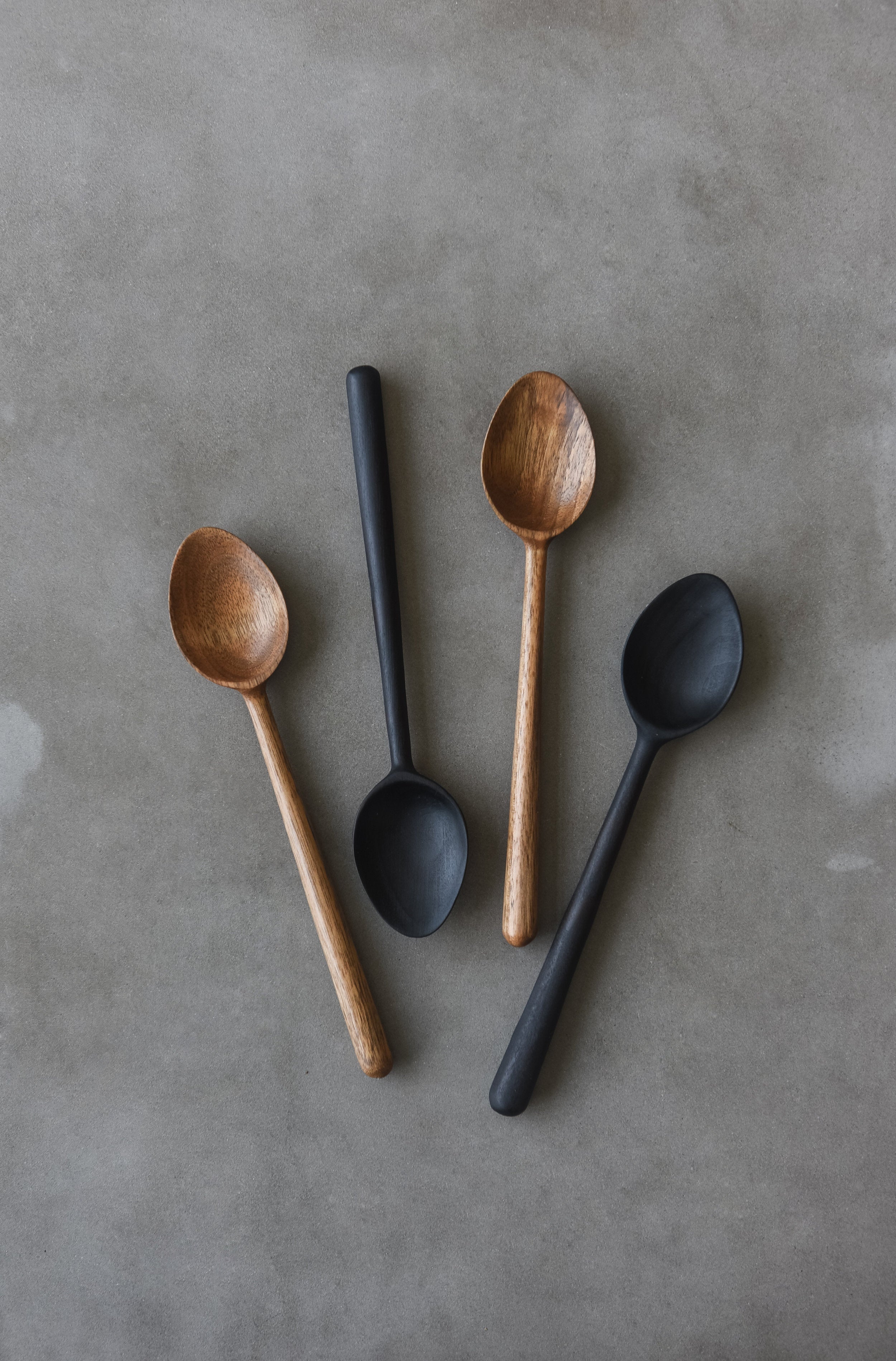Wooden Spoon with Straight Handle