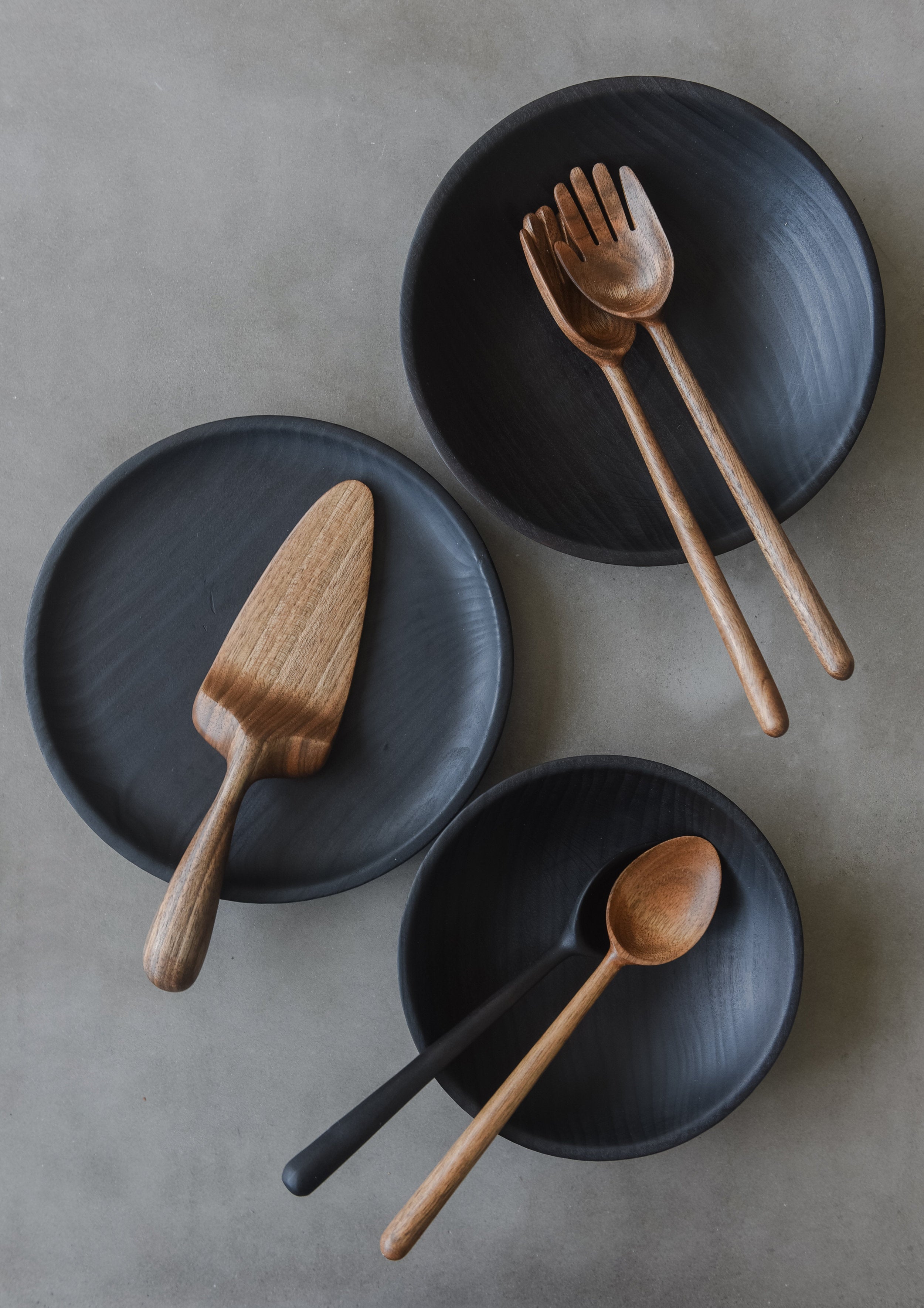Wooden Spoon with Straight Handle
