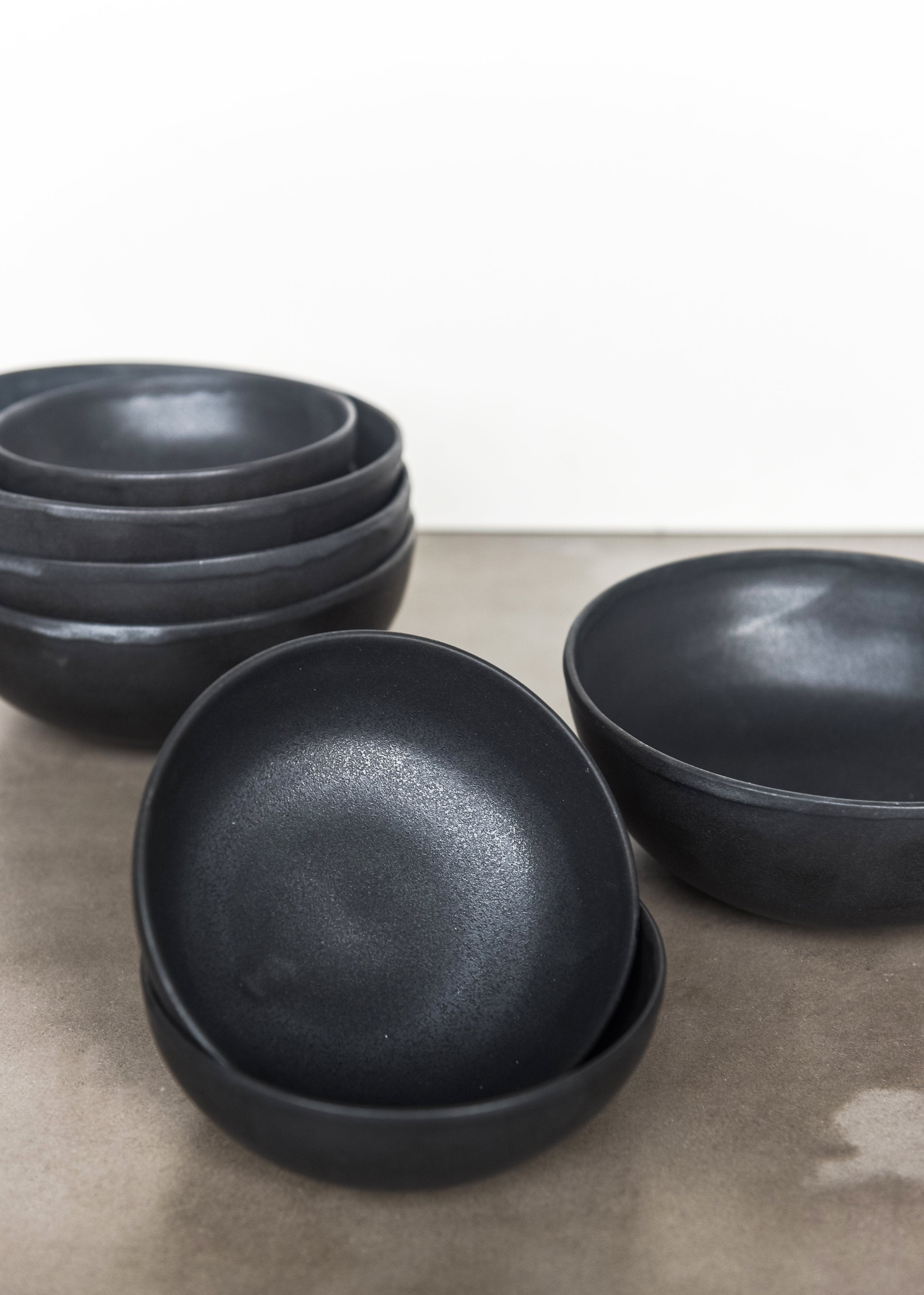 Matte Stoneware Mini Bowl (Black)