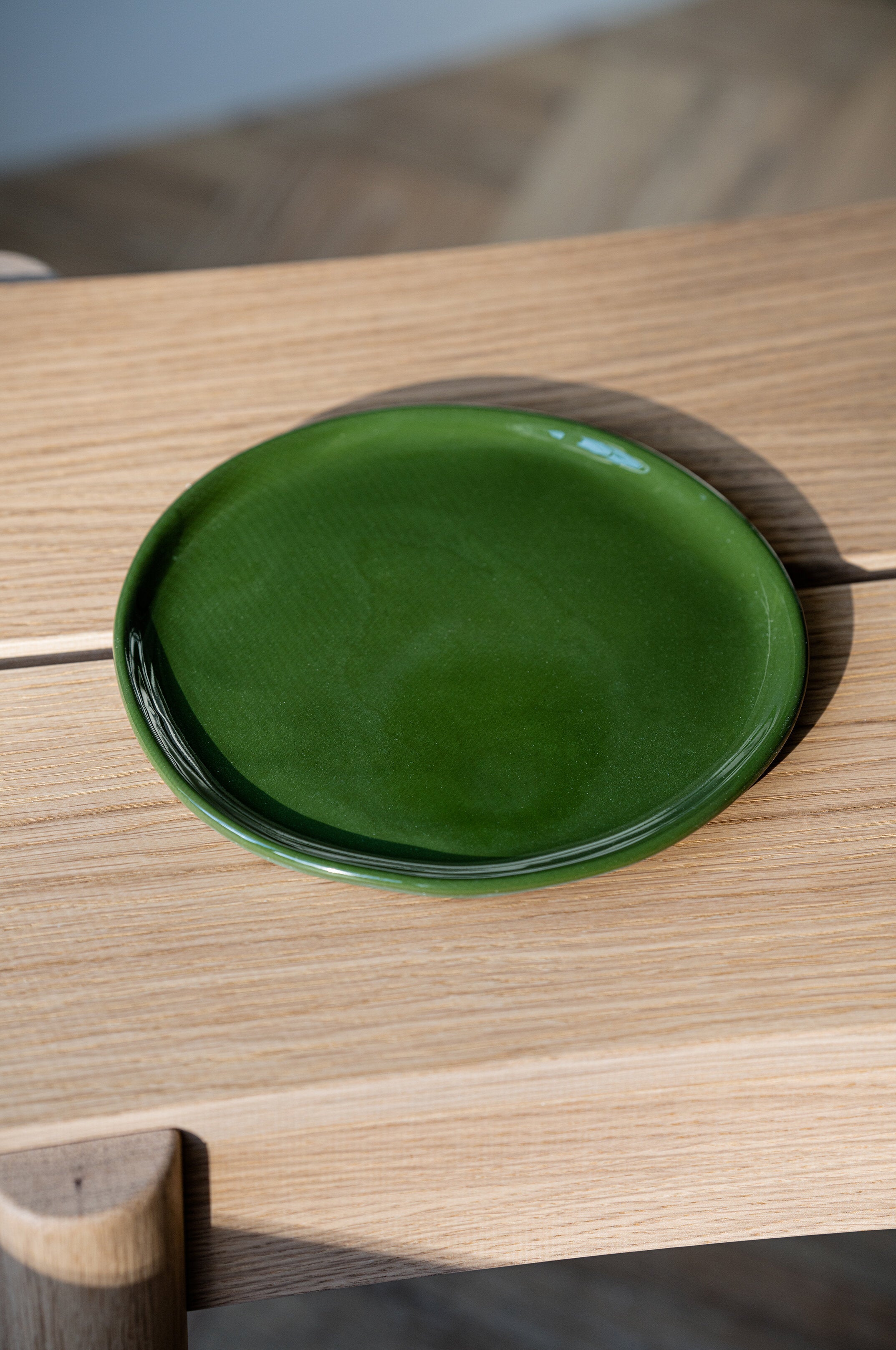 Porcelain Dinner Plates (Green)