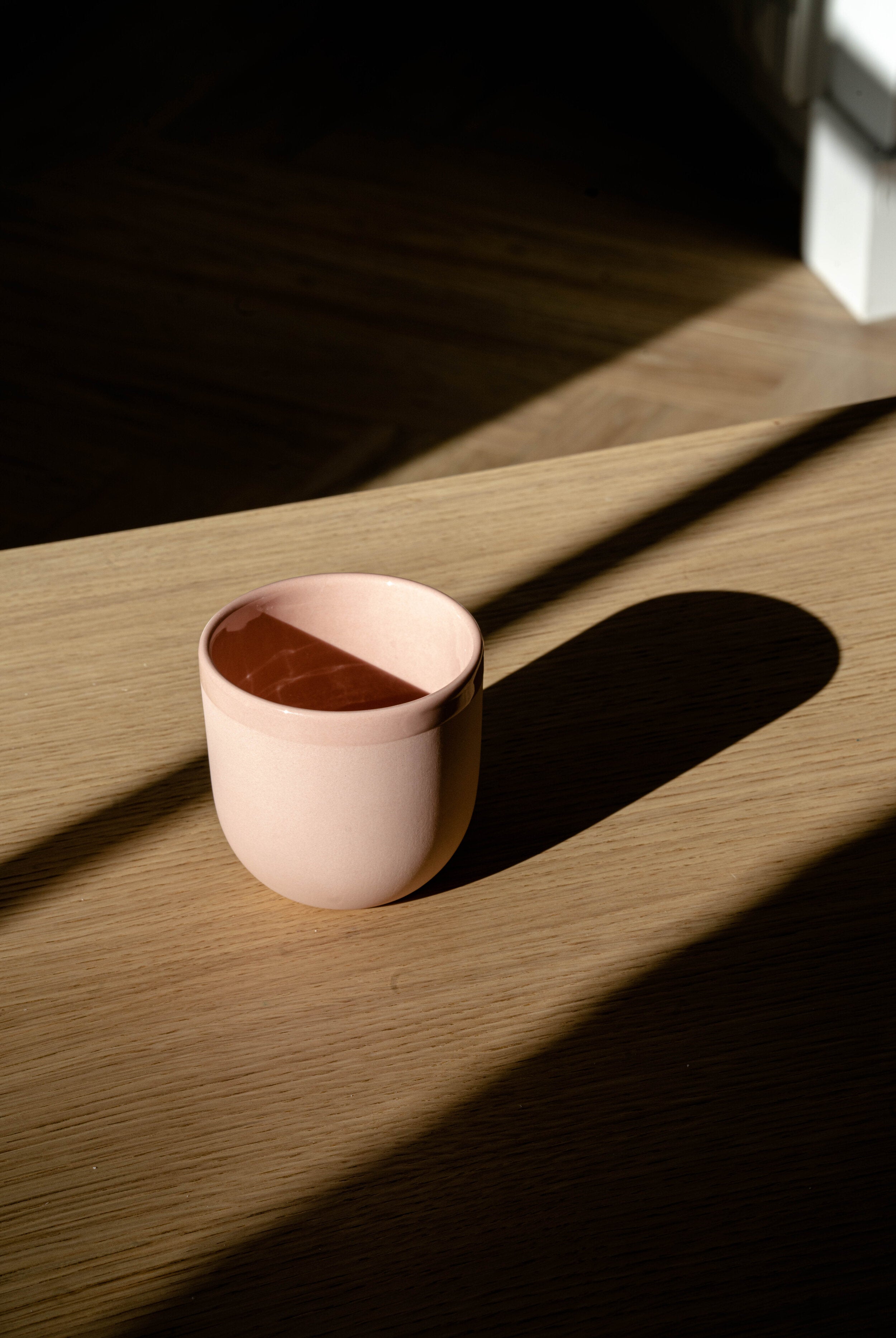 Porcelain Coffee Cup (Powder Pink)