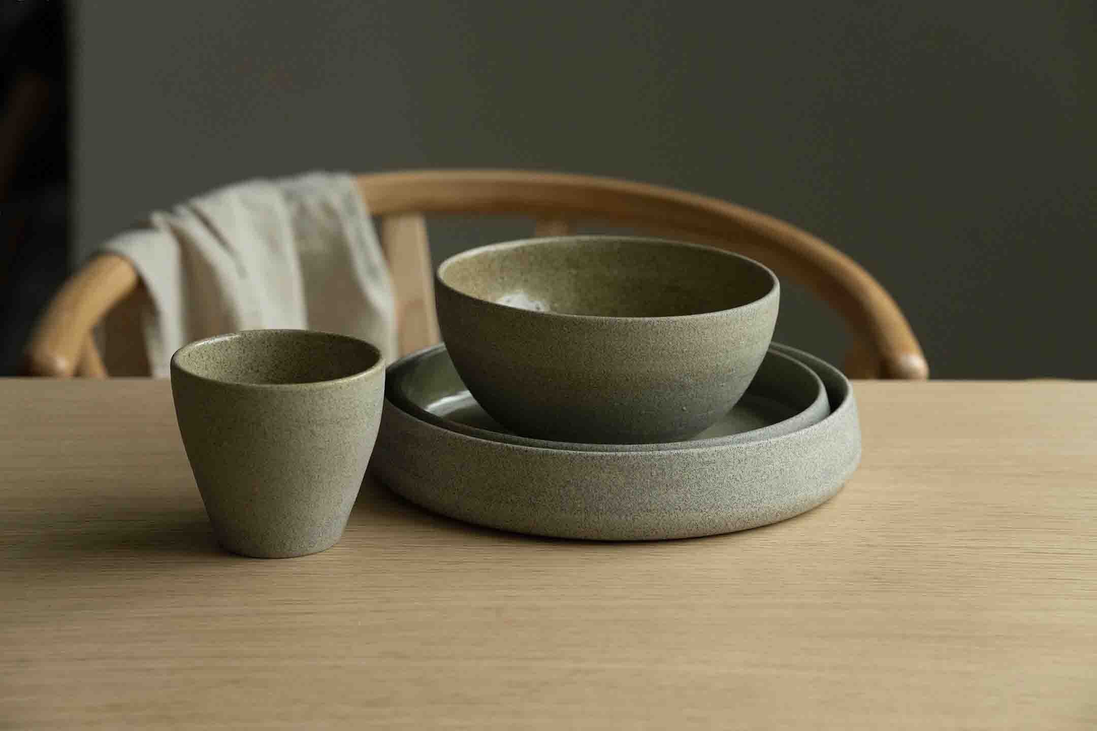 Stoneware Dinner Set (Concrete)