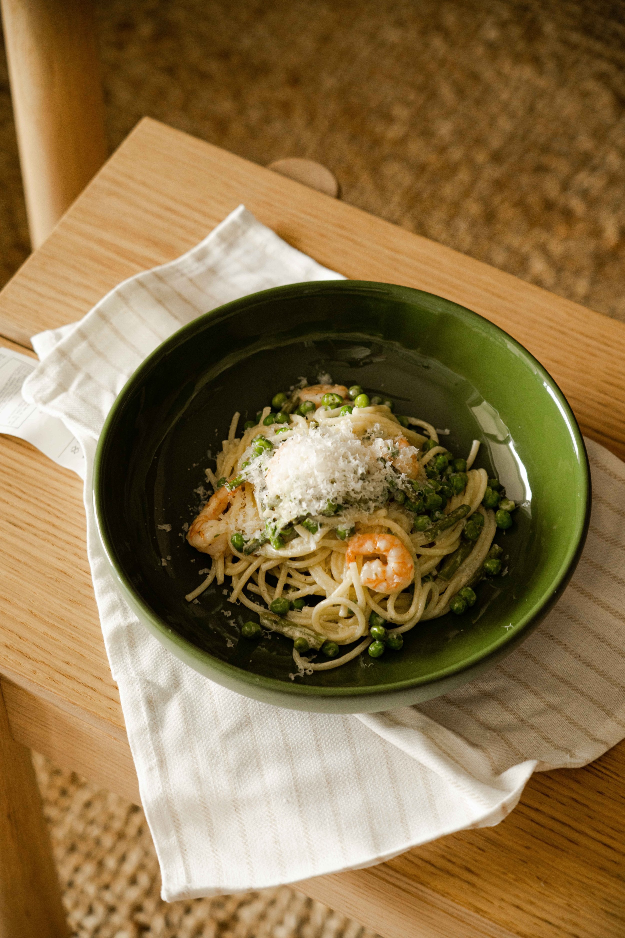 Porcelain Pasta Bowl (Green)