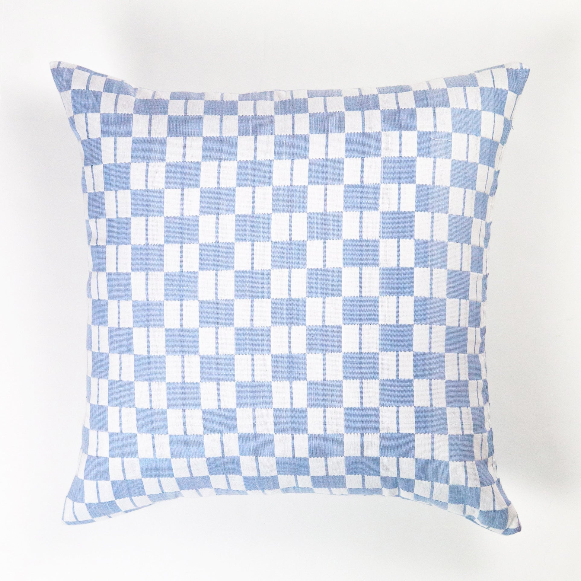 Sujani Pillow (Blue Grey Checkered)