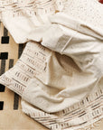 Unah Embroidered Handwoven Organic Cotton Throw (Brown)