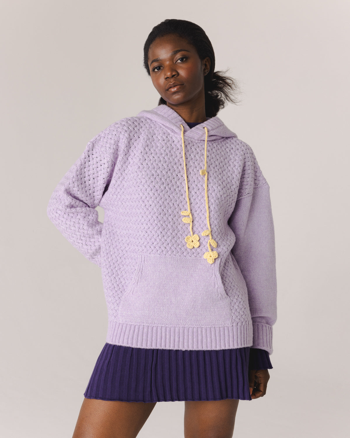 Žilvinas Merino Wool Hoodie (Lilac)