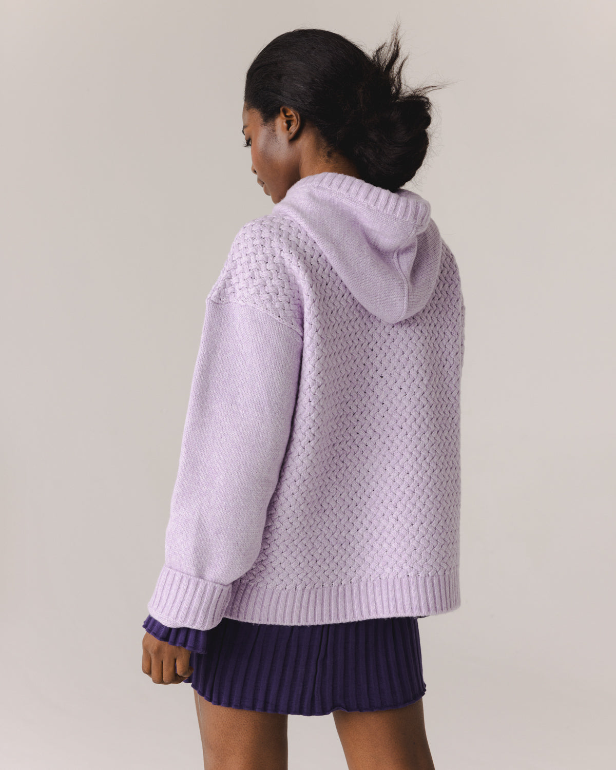 Žilvinas Merino Wool Hoodie (Lilac)